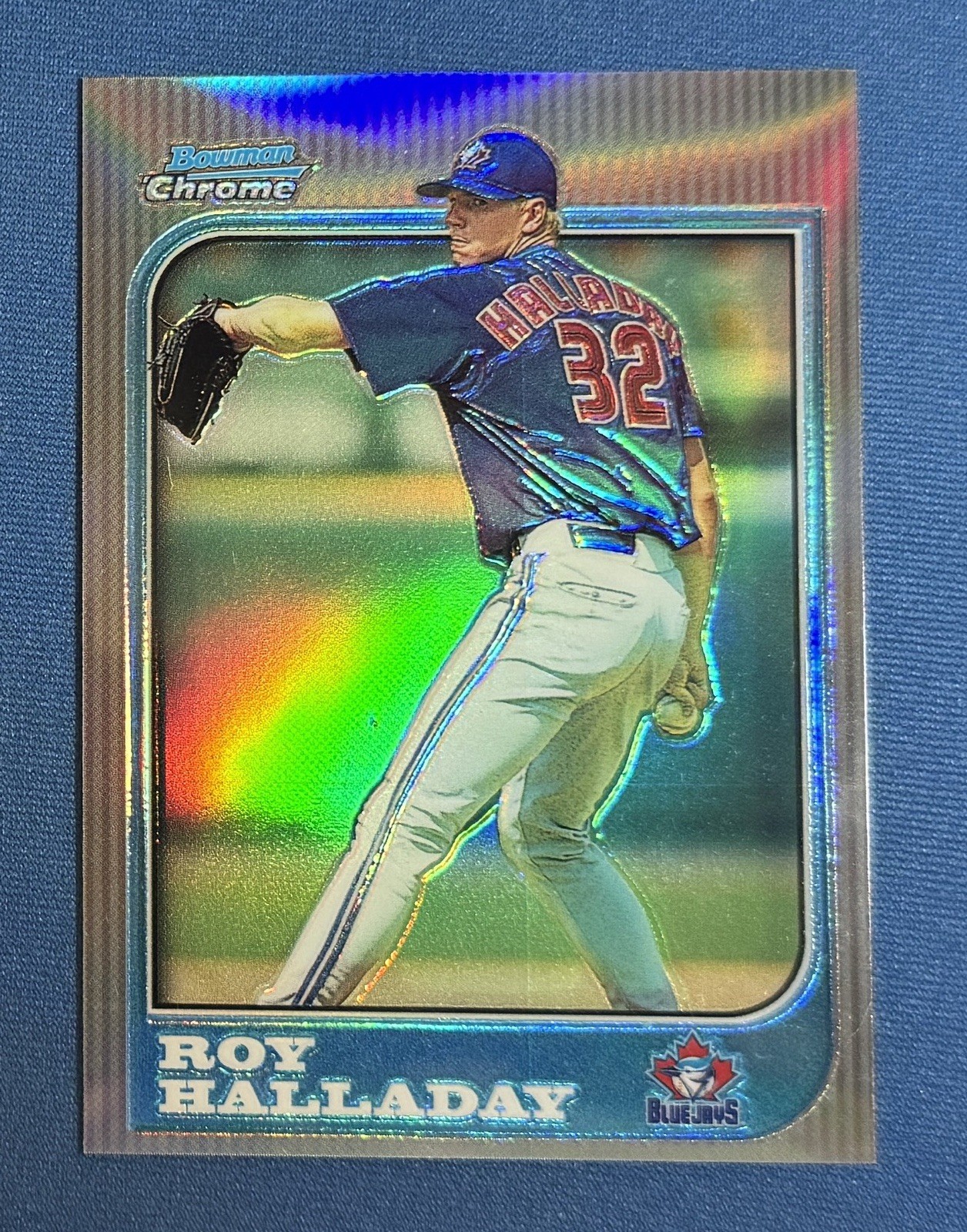 1997 Bowman Chrome Roy Halladay Refractor RC Blue Jays #212