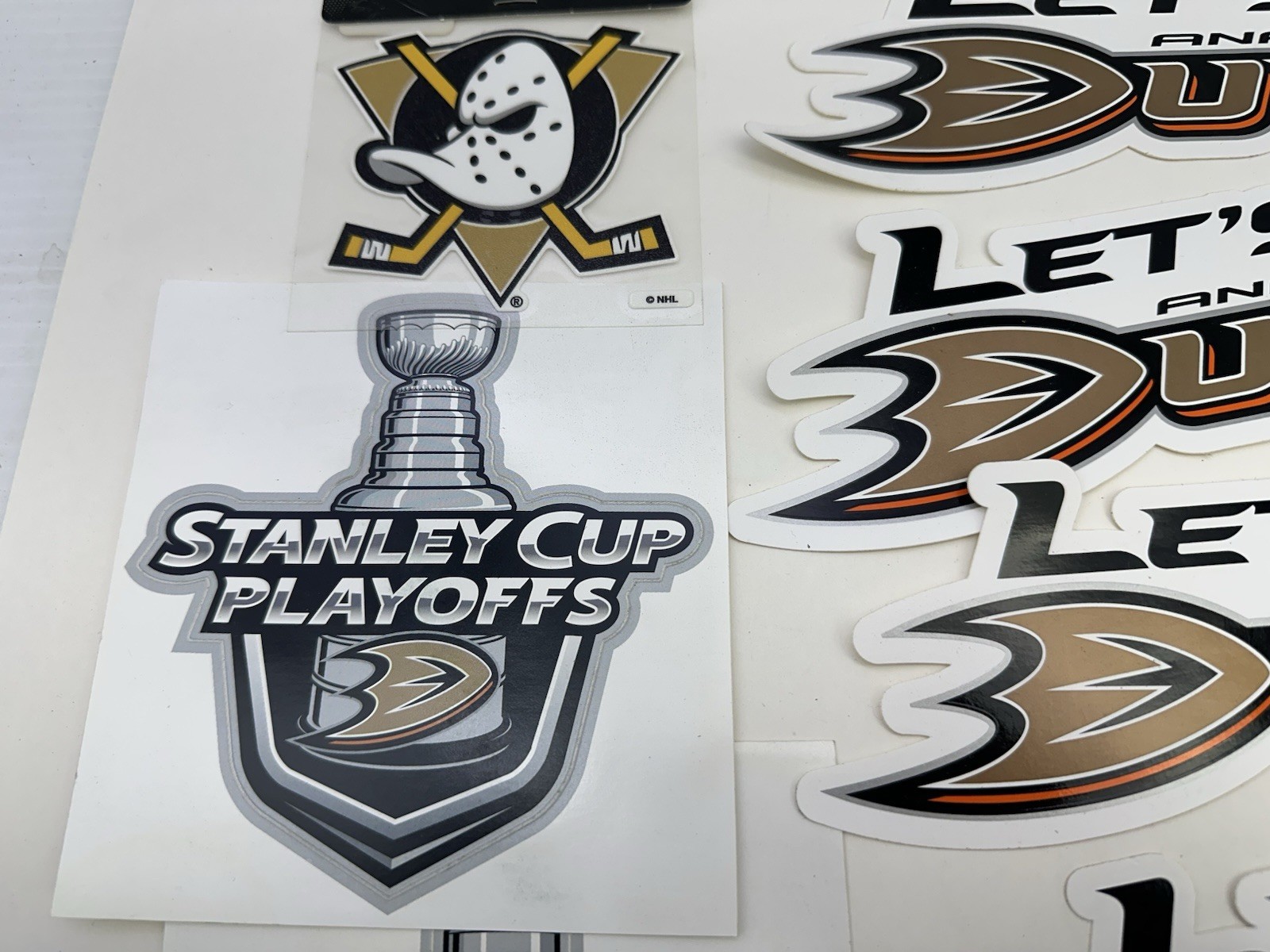 42pc Lot Anaheim Ducks – NHL Hockey Decals/ Stickers Large Lot 2007 Stanley Cup