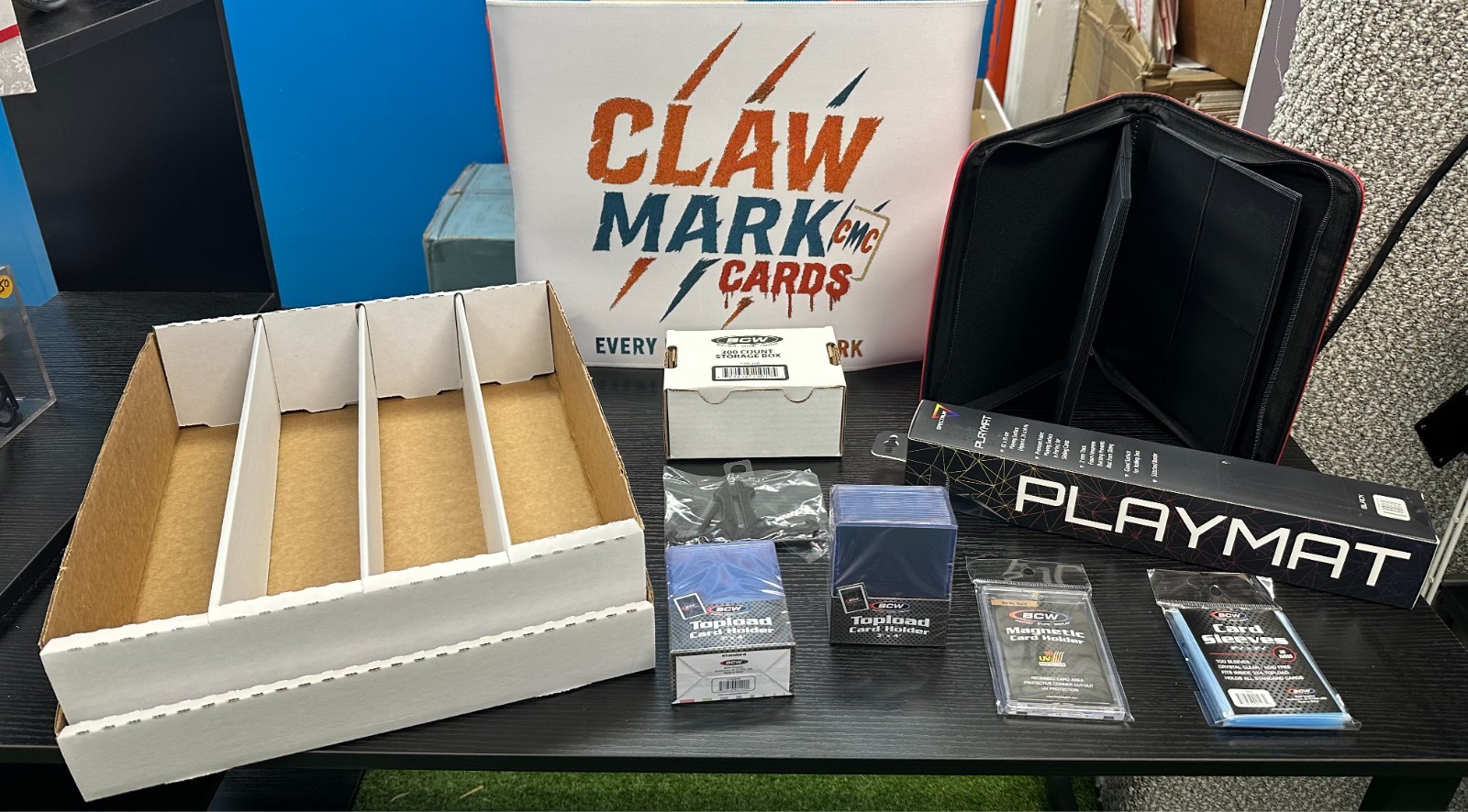 Sports and Trading Cards Supplies-Starter Kit Bundle-Sleeves-Top loaders-Storage