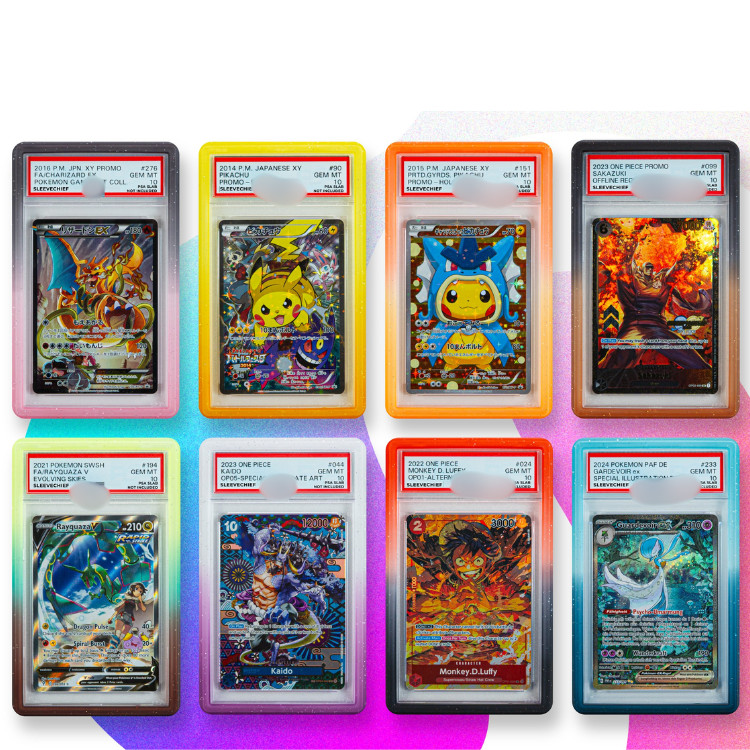 For PSA 35PT Graded Card Slab Protector Silicone Bumper Case Guard Sleeve Sports