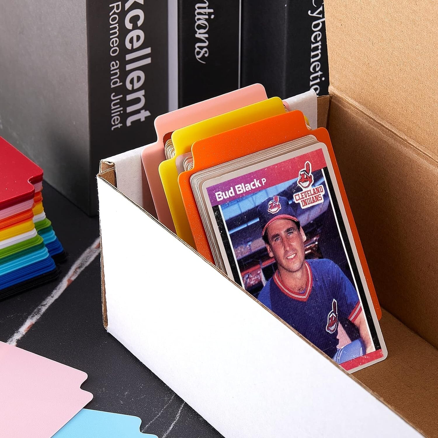 Trading Card Dividers Multicolor Card Page Dividers Frosted Card Separator with