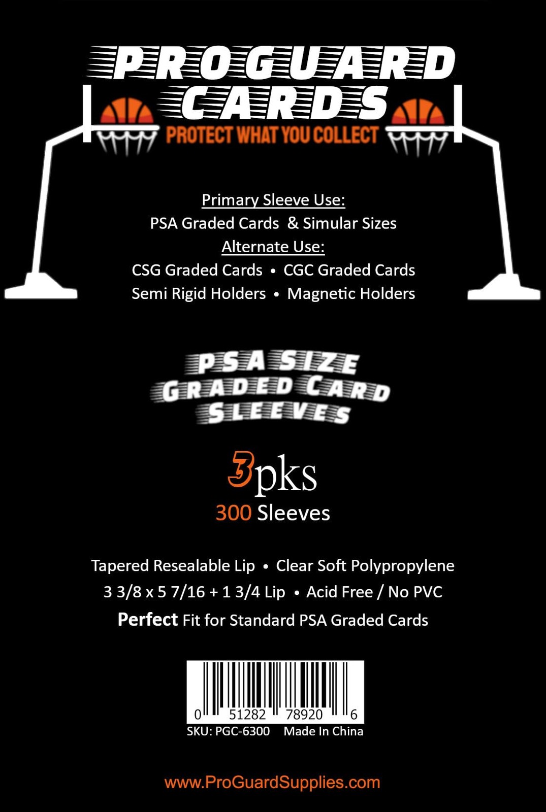 300 PSA Perfect Fit Sleeves Graded Card Sleeves for PSA Slabs | Collector-Gra…