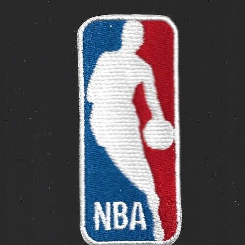 New 1 1/2 x 3 1/2 inch NBA Logo Man Iron on Patch Free Shipping