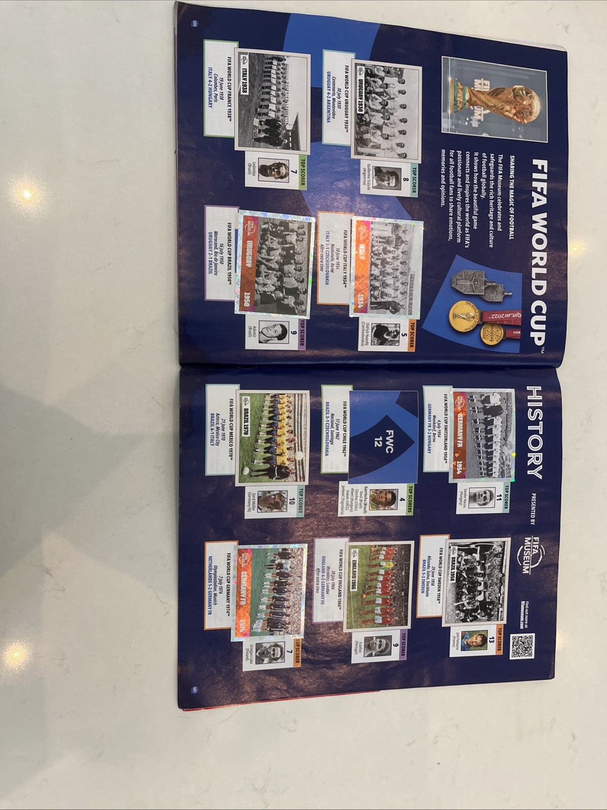 OFFICIAL Panini Sticker World Cup Album 75% Done 210 dollar value some rips