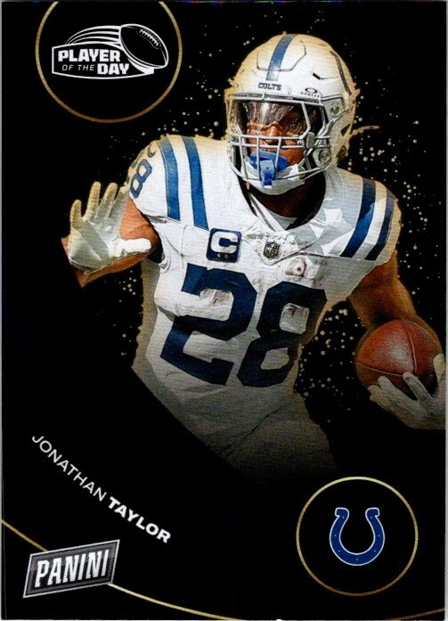 2024 Panini Player of the Day #30 Jonathan Taylor /25 Purple Foil Colts Card