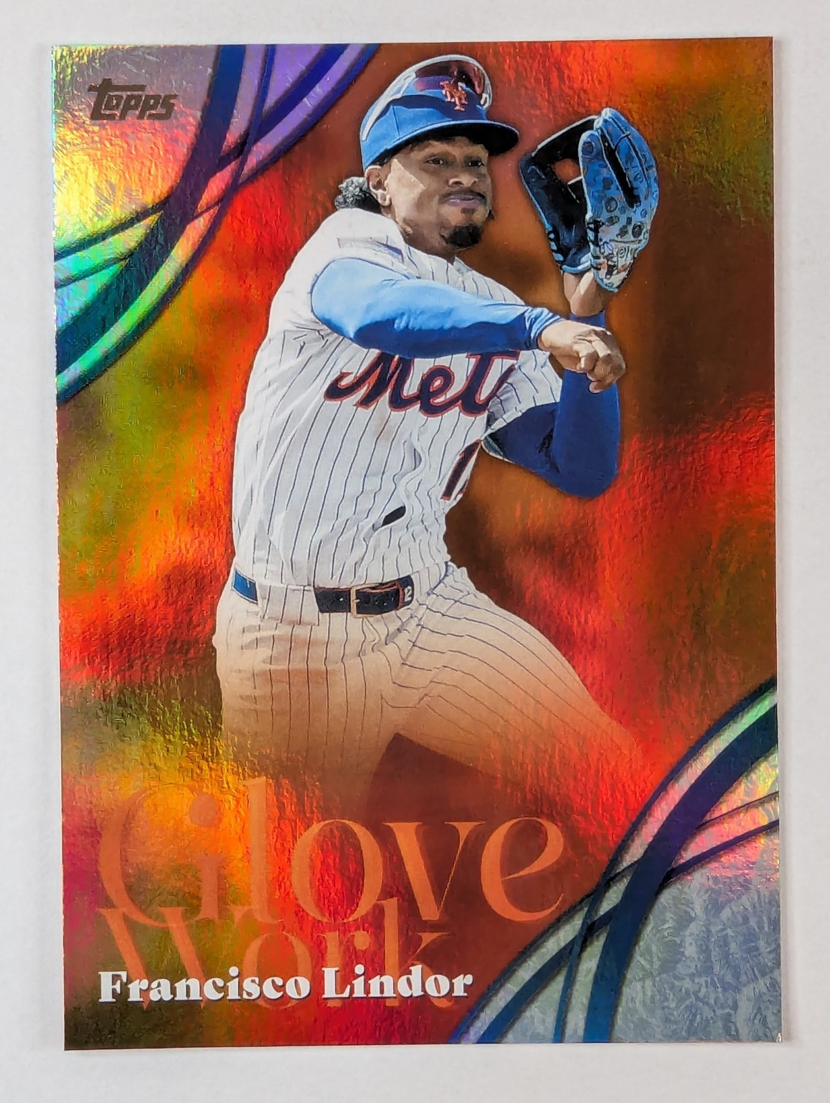Francisco Lindor 2026 Topps Series 2 Baseball Glove Work GW-21 Mets
