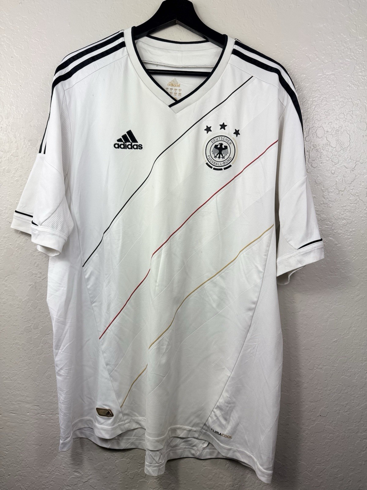 Football shirt soccer FC Germany Home 2012/2013/2014 Adidas jersey Mens White XL