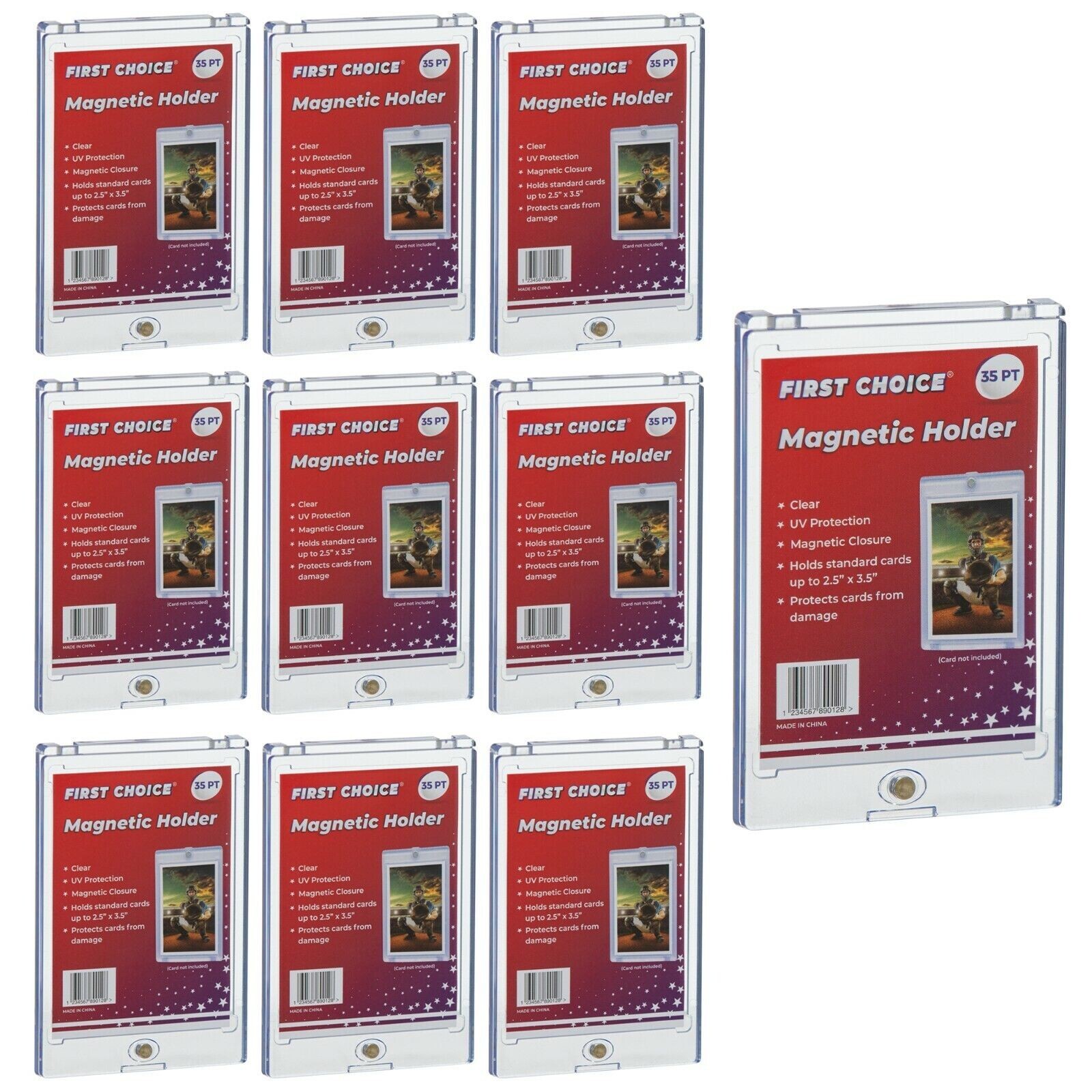 35PT Magnetic Card Holder Compare to Ultra Pro One-Touch 1/5/10/25/50/100 Case