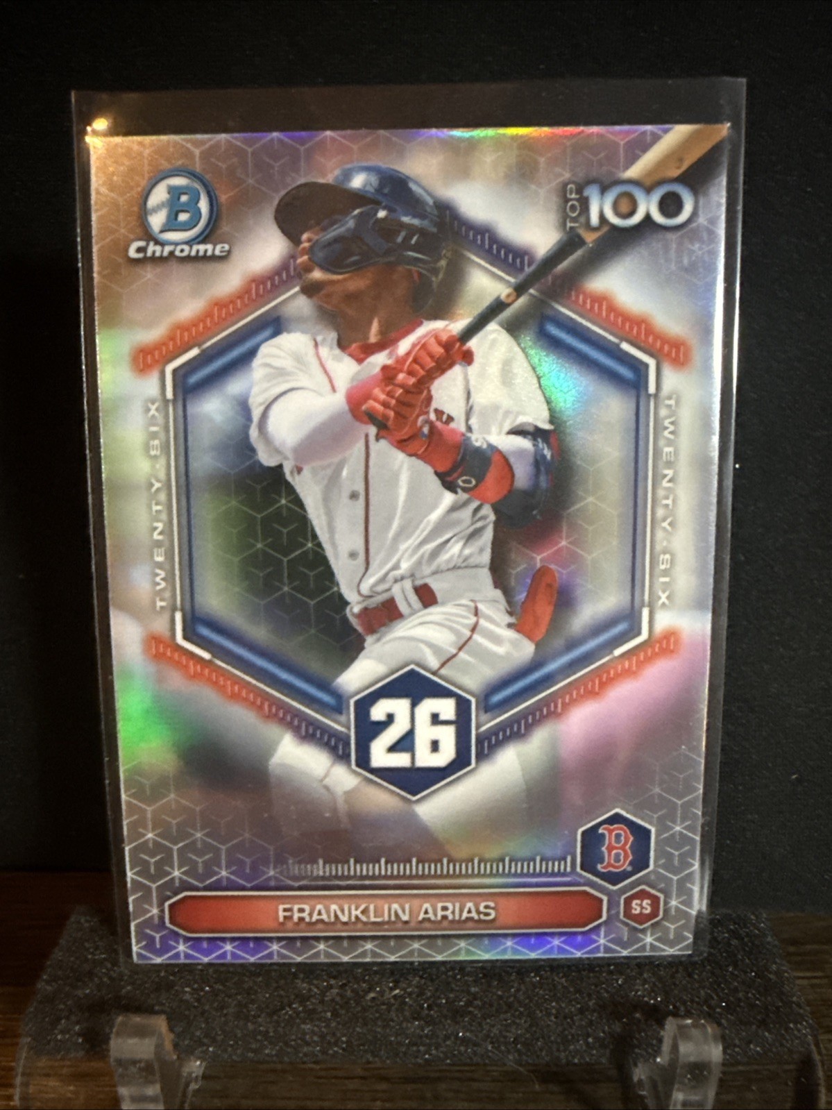 2026 Bowman Chrome – Franklin Arias #BTP-26 Top 100 Prospects – Red Sox