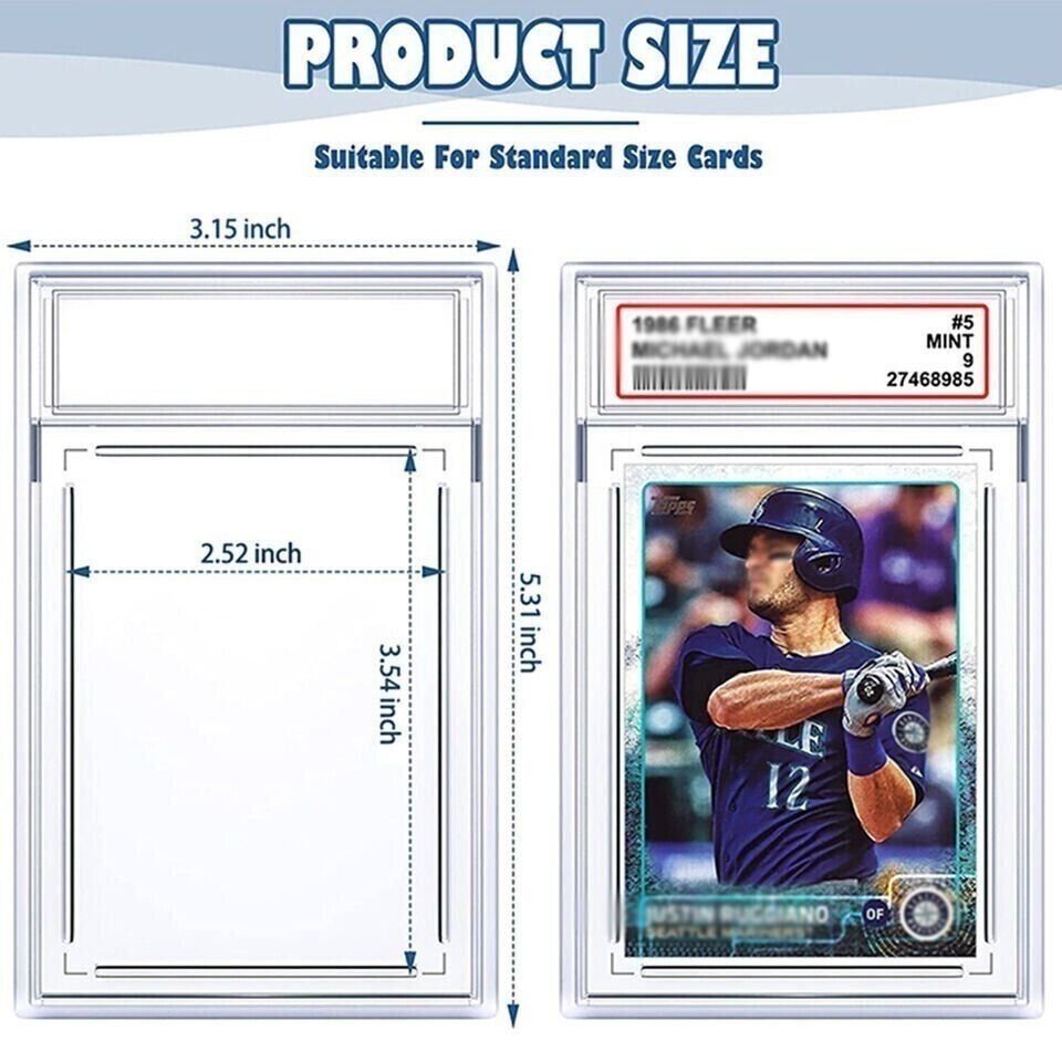 Empty Graded Card Slab for Pokemon & Sports Cards Compare To PSA CGC Slabs