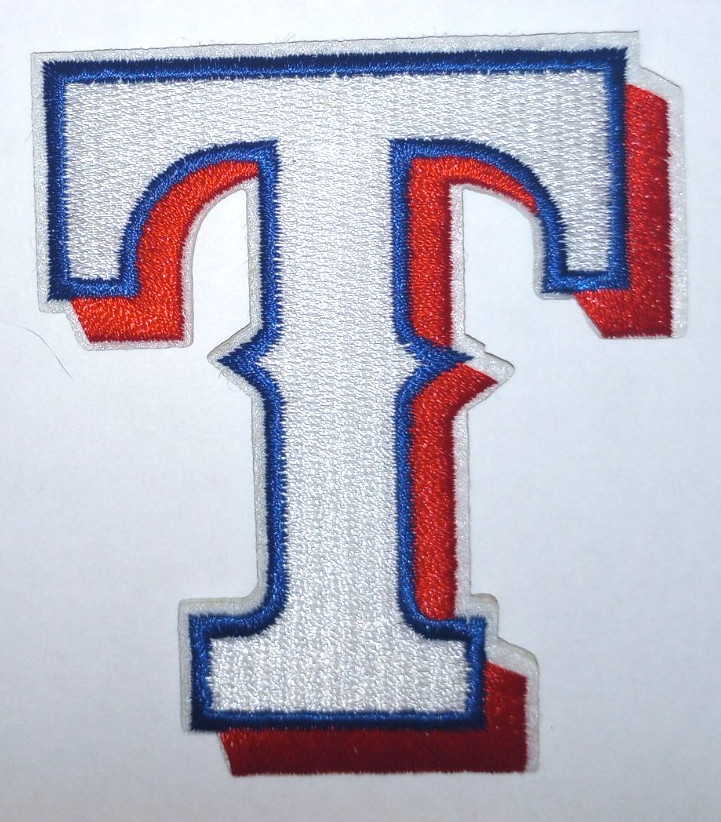 Texas Rangers~3D~Embroidered Patch~3 1/8″ x 2 3/4″~Iron or Sew On