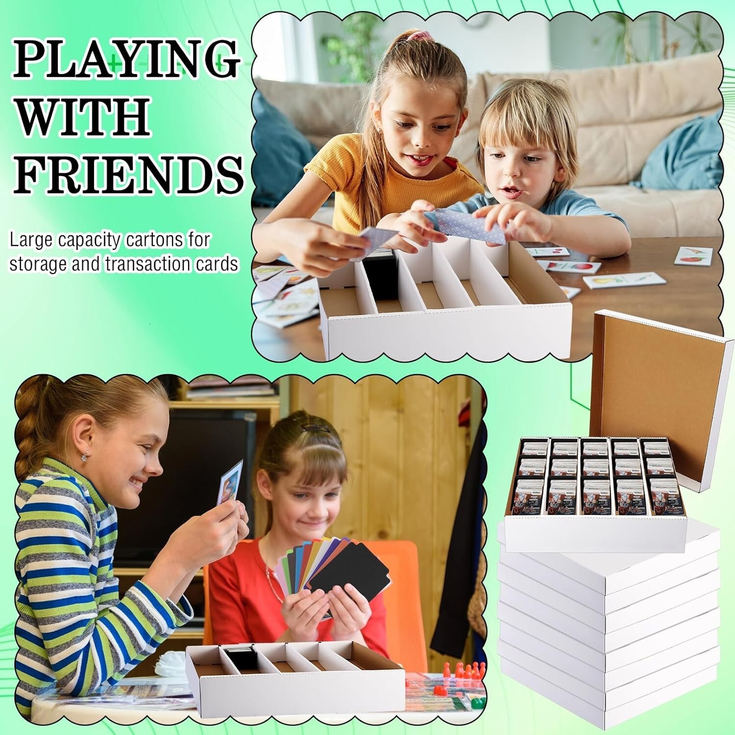 4pc New CSP 5000 Count SUPER Monster Cardboard Sports Trading Card Storage Boxes