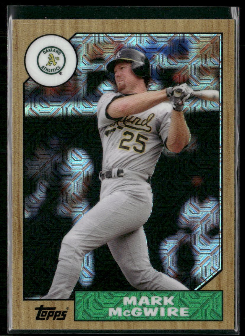 2017 Topps #87-MMG Mark McGwire 1987 30th Anniversary Chrome Mojo, Athletics