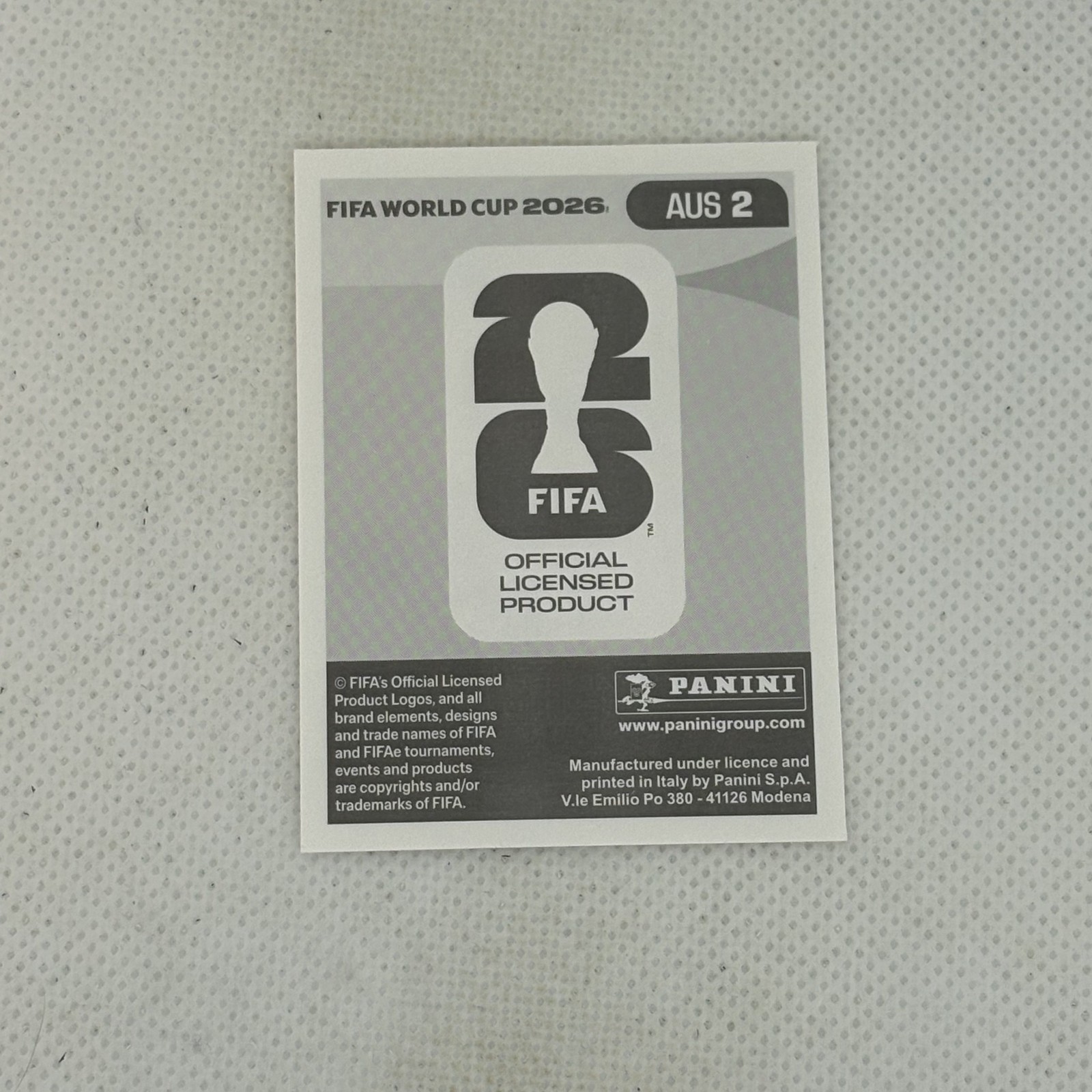 2026 Panini FIFA World Cup | Mathew Ryan Australia AUS 2 | Sticker!