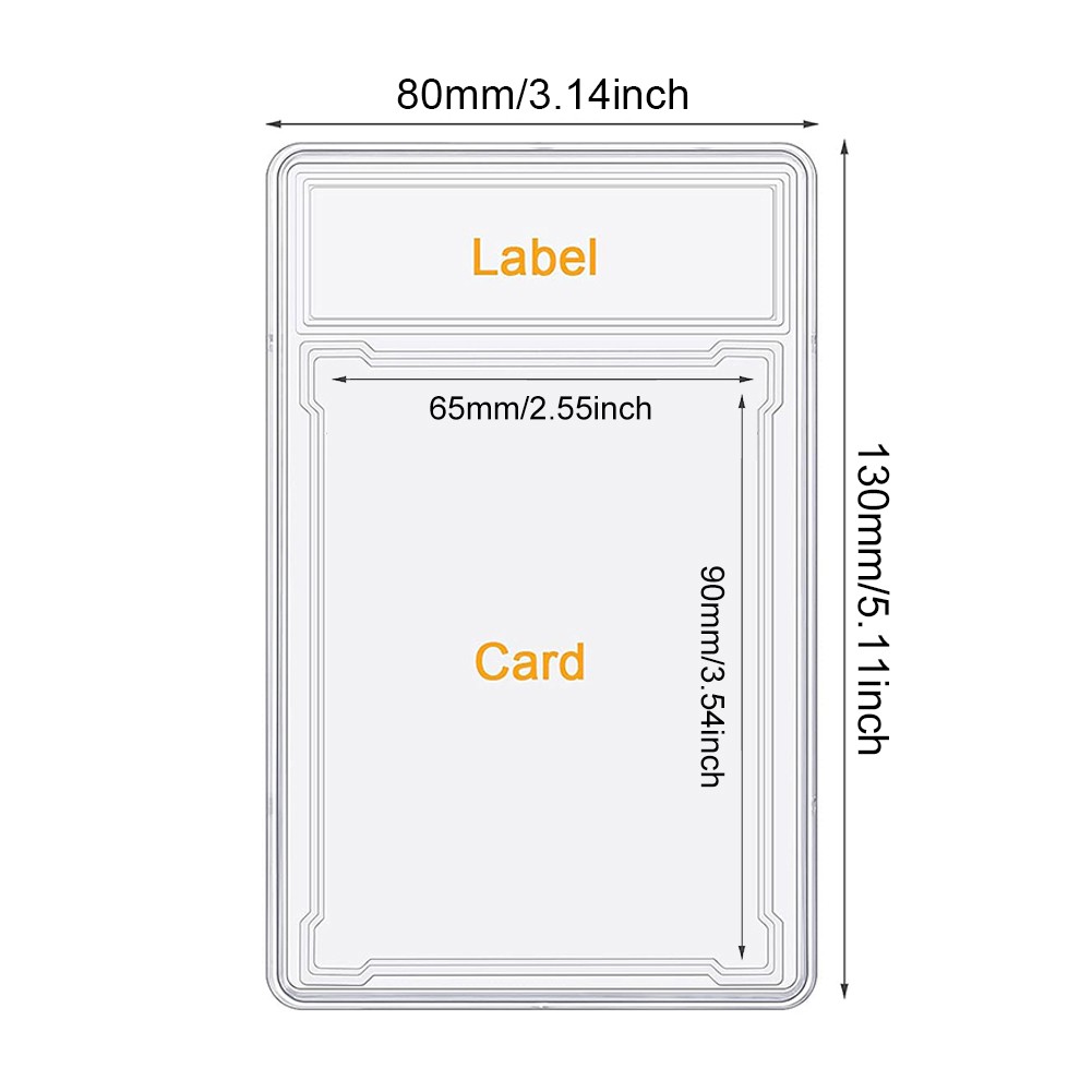 10-50PCS 13x8cm/5.11×3.14in Grading Card Protector Card Holders Trading Card