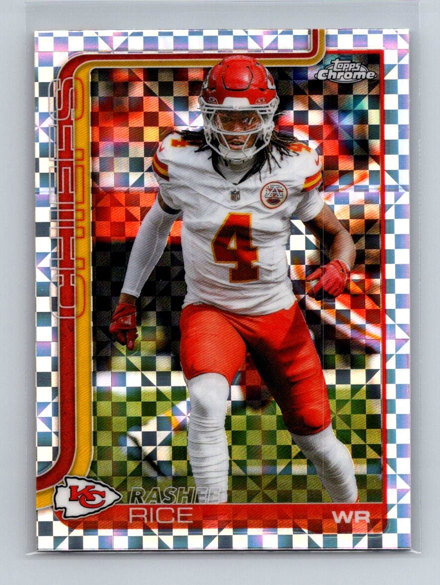2025 Topps Chrome RASHEE RICE X-Fractor #147