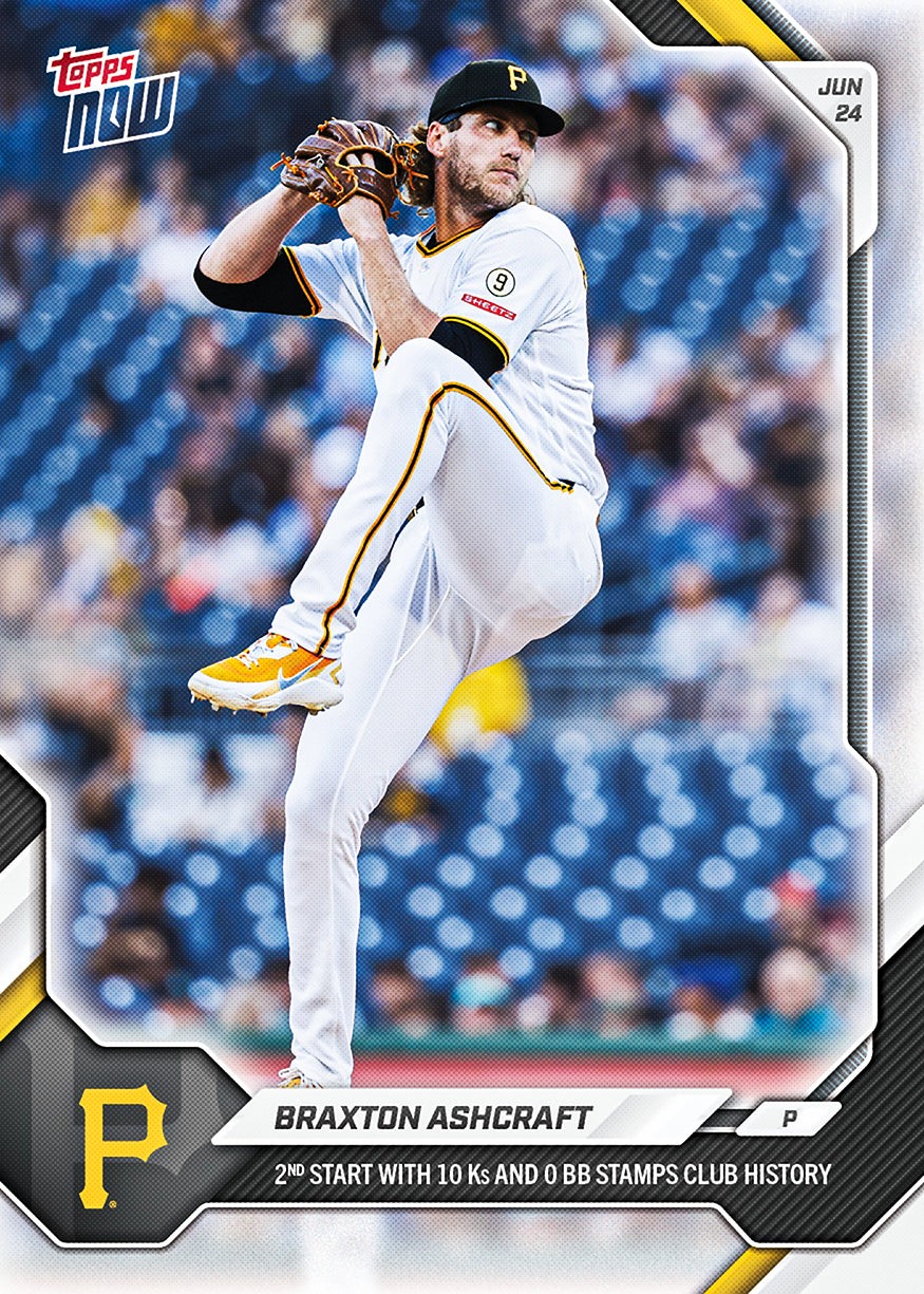 Braxton Ashcraft – 2026 MLB Topps NOW #372 Pittsburgh Pirates 10 Ks PRESALE
