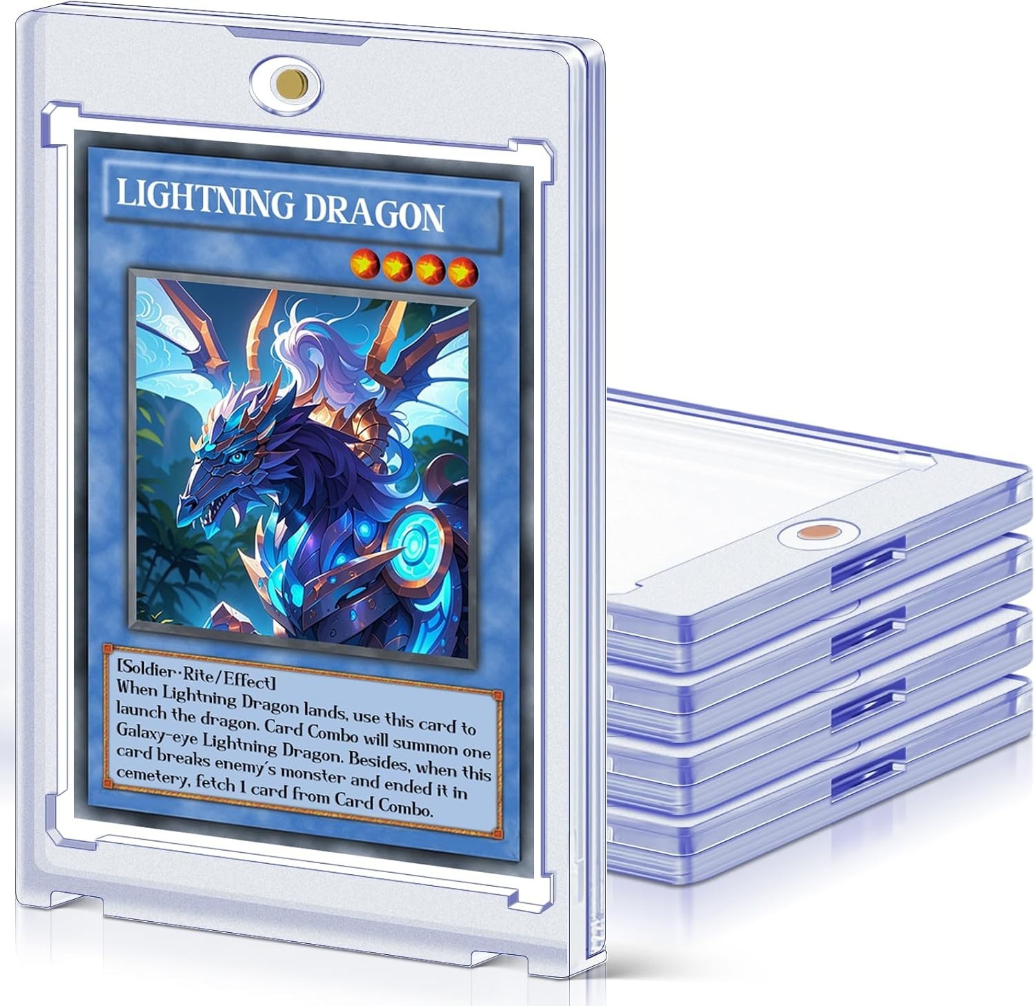 50 Ct Magnetic Card Holders – 35pt Acrylic Hard Case MTG TCG Sports Card Display
