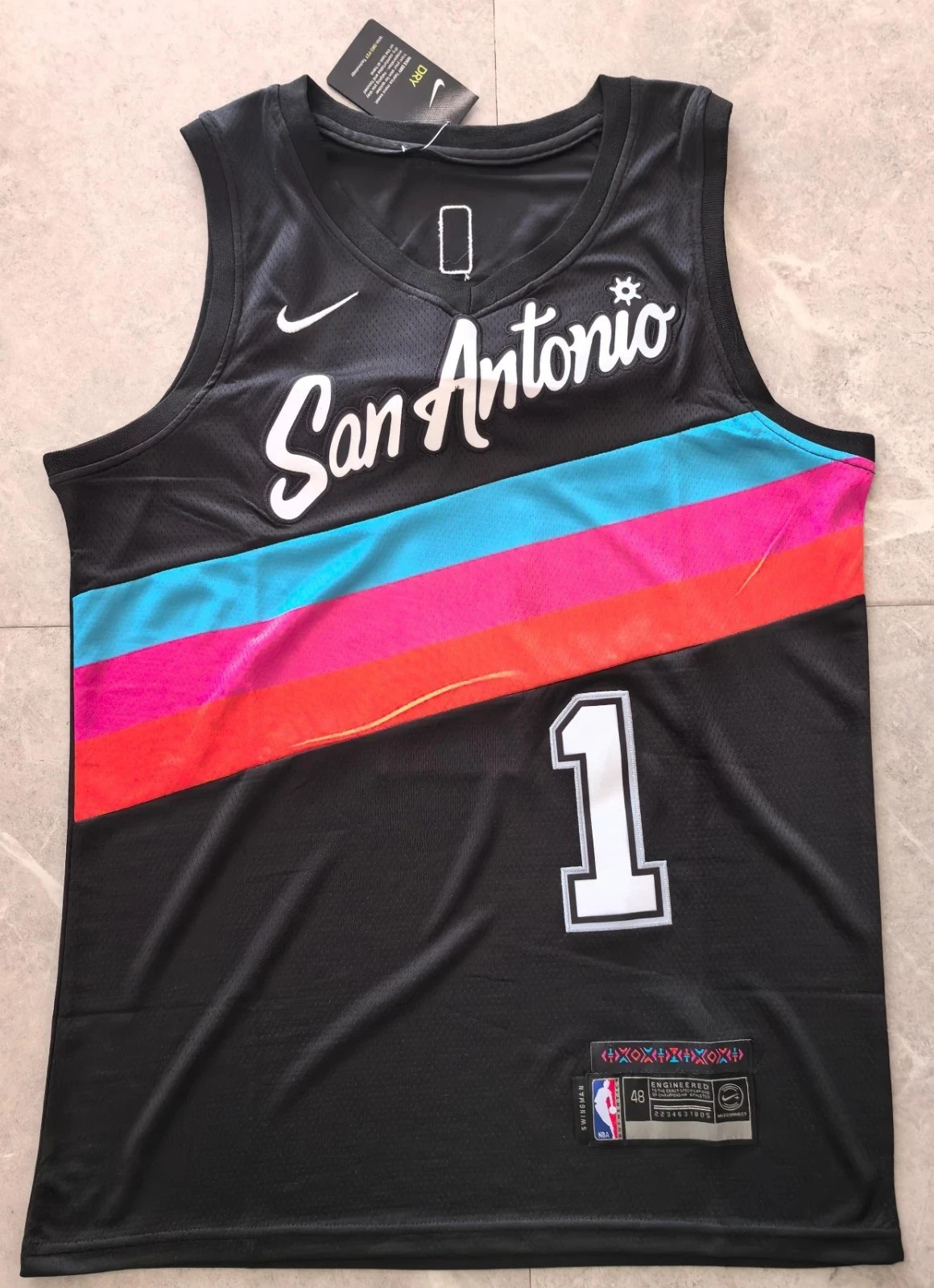 Free Tax New 2026 #1 Wembanyama Men’s Stitched Jersey 9 Colors