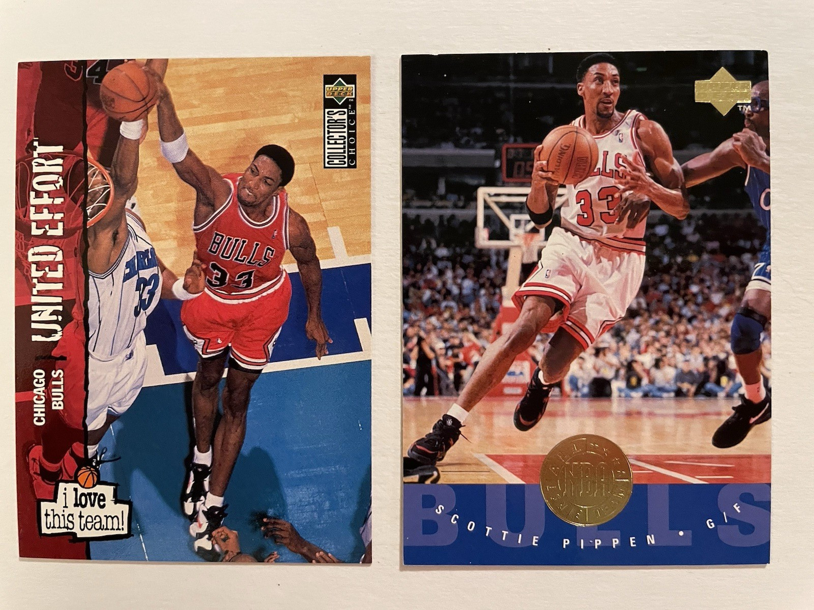 Scottie Pippen 20 Card Lot, Various Years and Sets, Inserts and Base, Bulls HOF