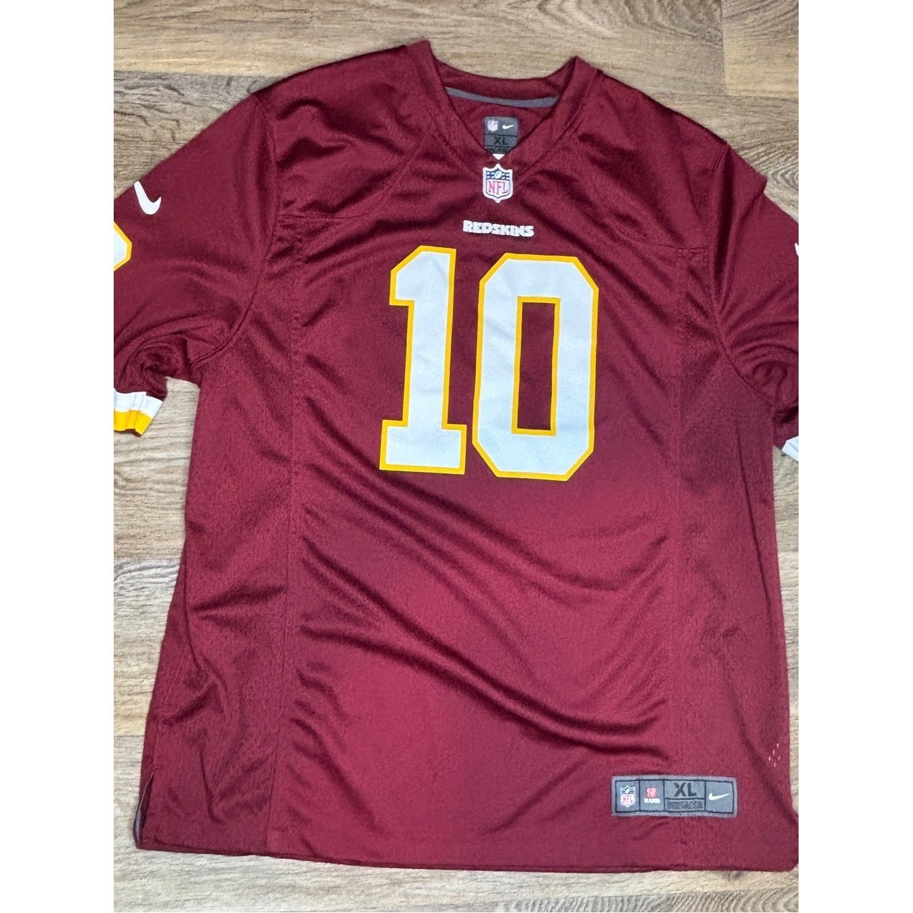 Nike Washington Redskins Robert Griffin III #10 NFL Jersey XL Burgundy History