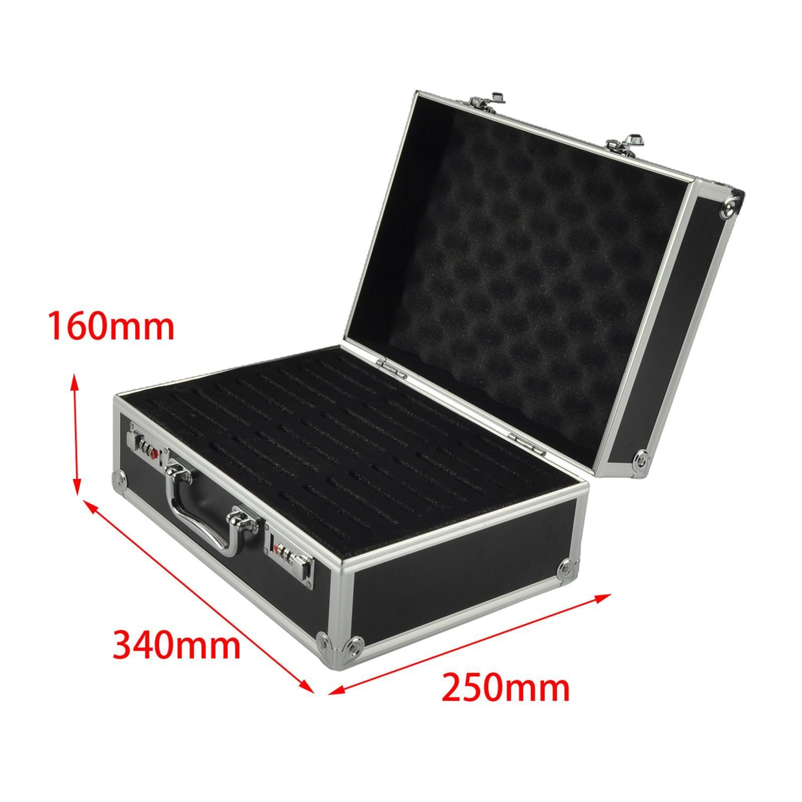 Graded Card Case, Trading Card Box with Combination Lock and Handle Slotted