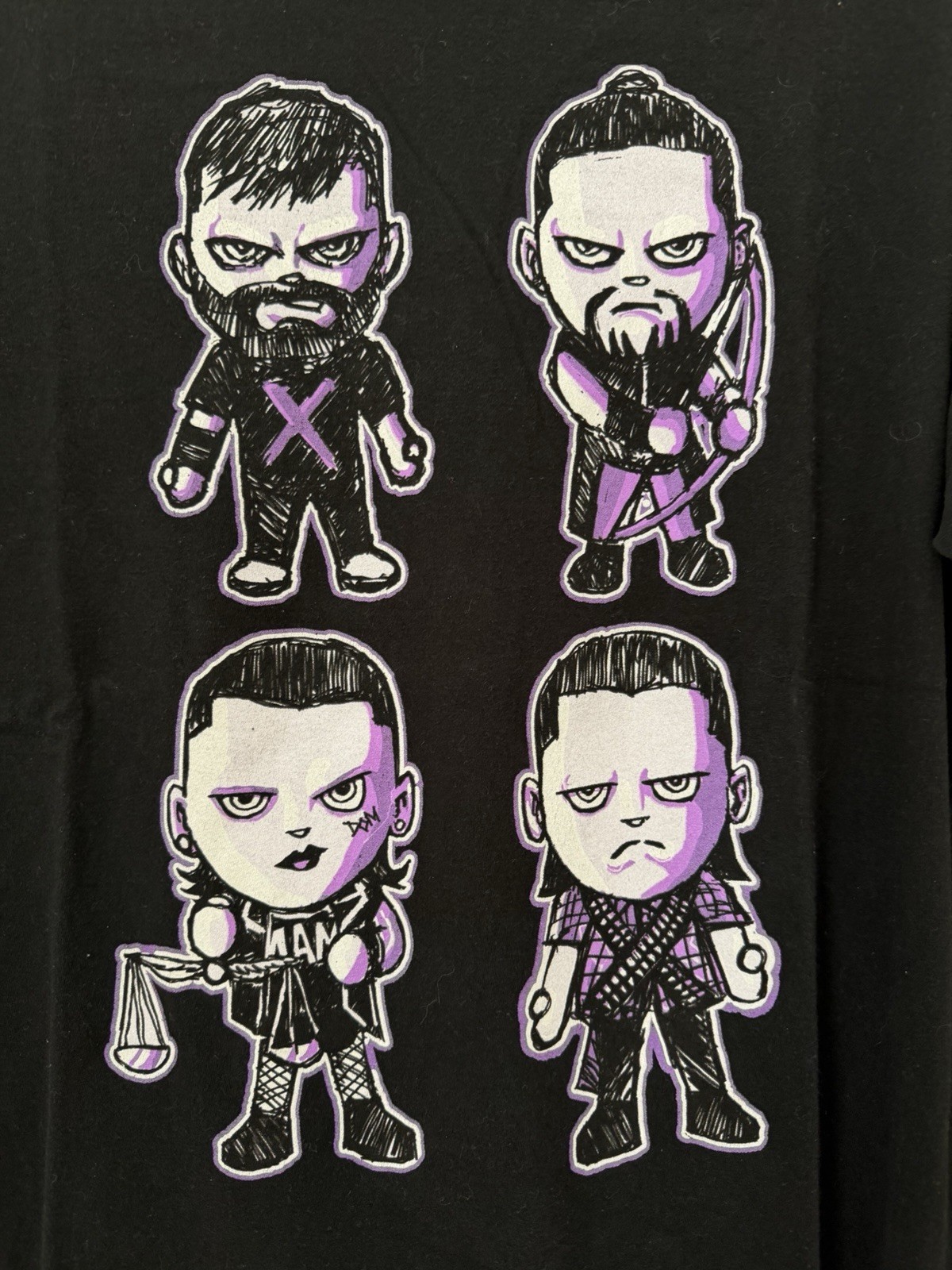 WWE AUTHENTIC SHIRT THE JUDGEMENT DAY RHEA RHIPLEY MAMI DIRTY DOM XL