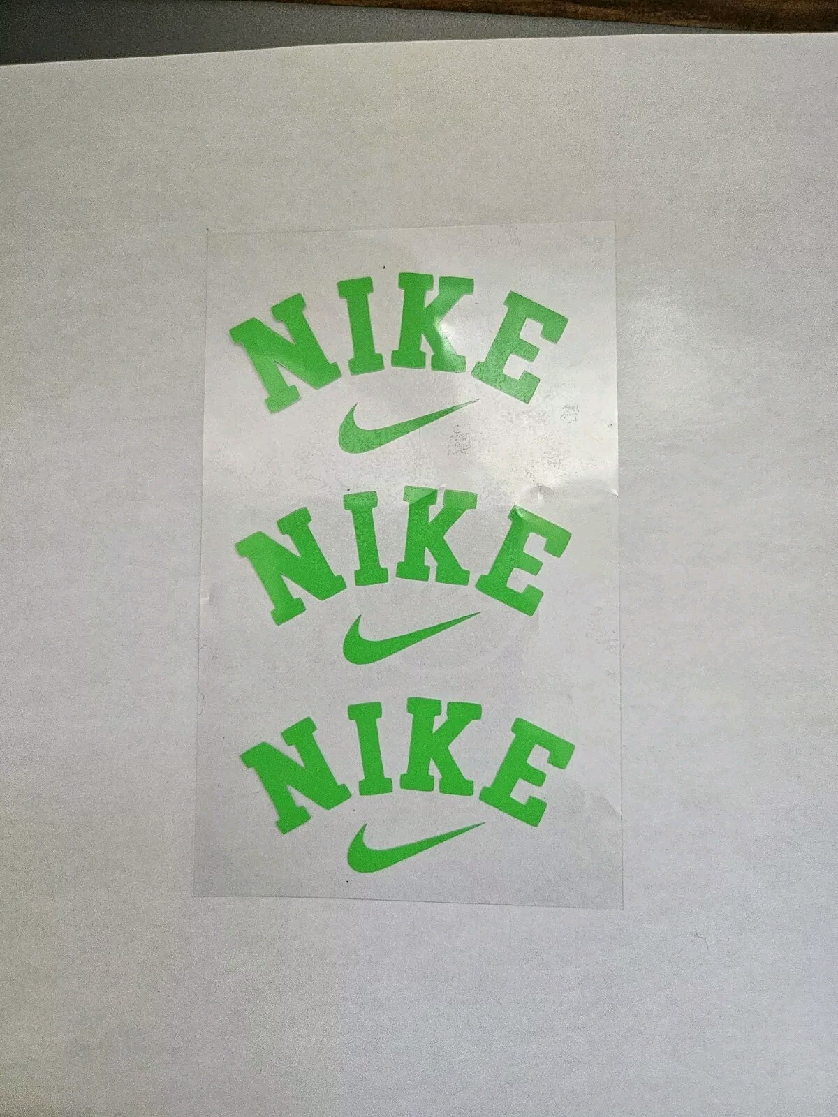THREE ATHLETIC NIKE AIR Swoosh Logo Iron On Decal / FREE SHIPPING in the US DIY