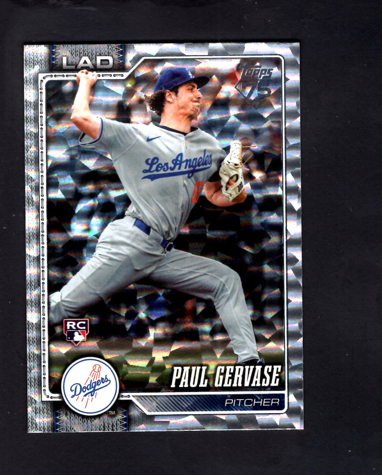 2026 Topps Series 2 Silver Crackle Foil Card #611 – Paul Gervase RC Dodgers