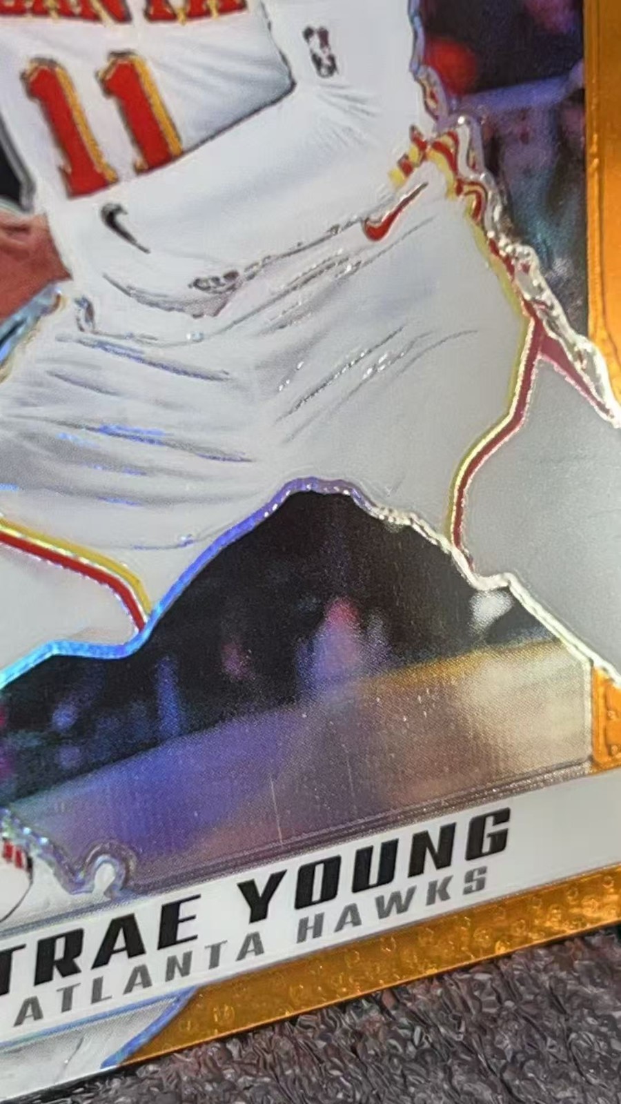 2024-25 Panini Prizm Deca Trae Young Orange Prizm /49 Hawks #11105 SC