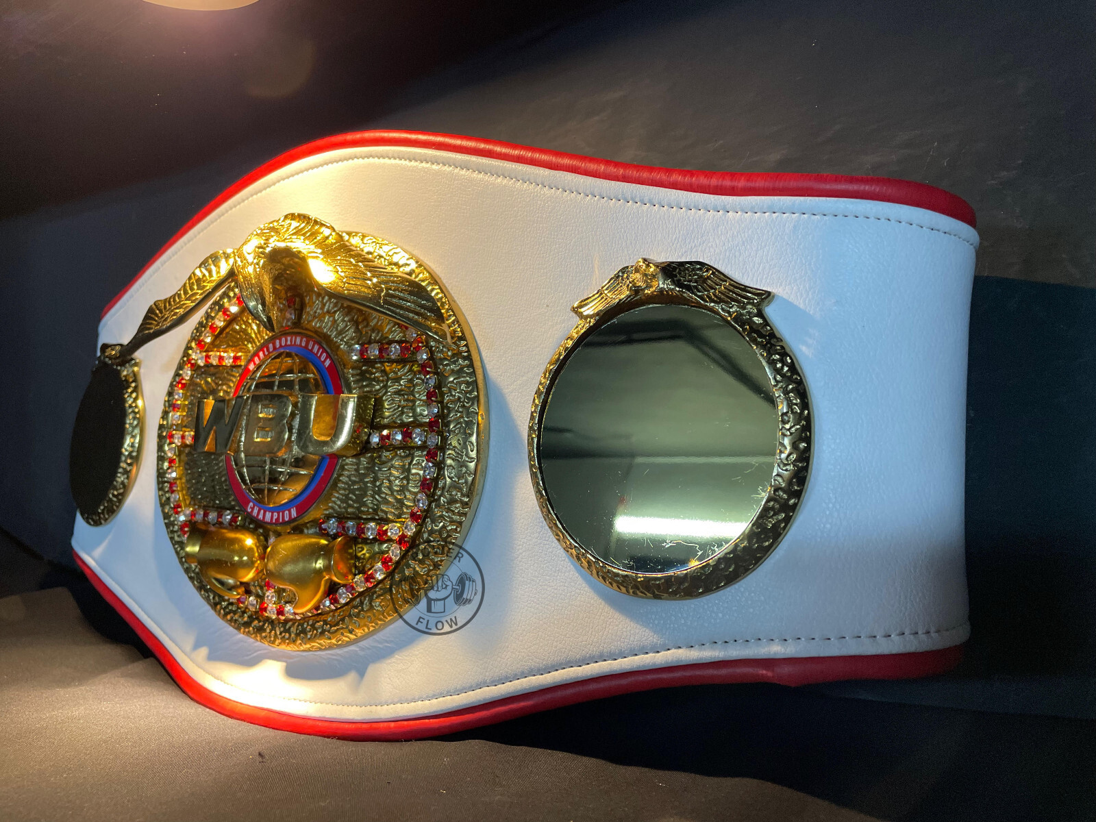 WBU Boxing Belt Championship World Boxing Union 3D Metal Plates Leather Strap