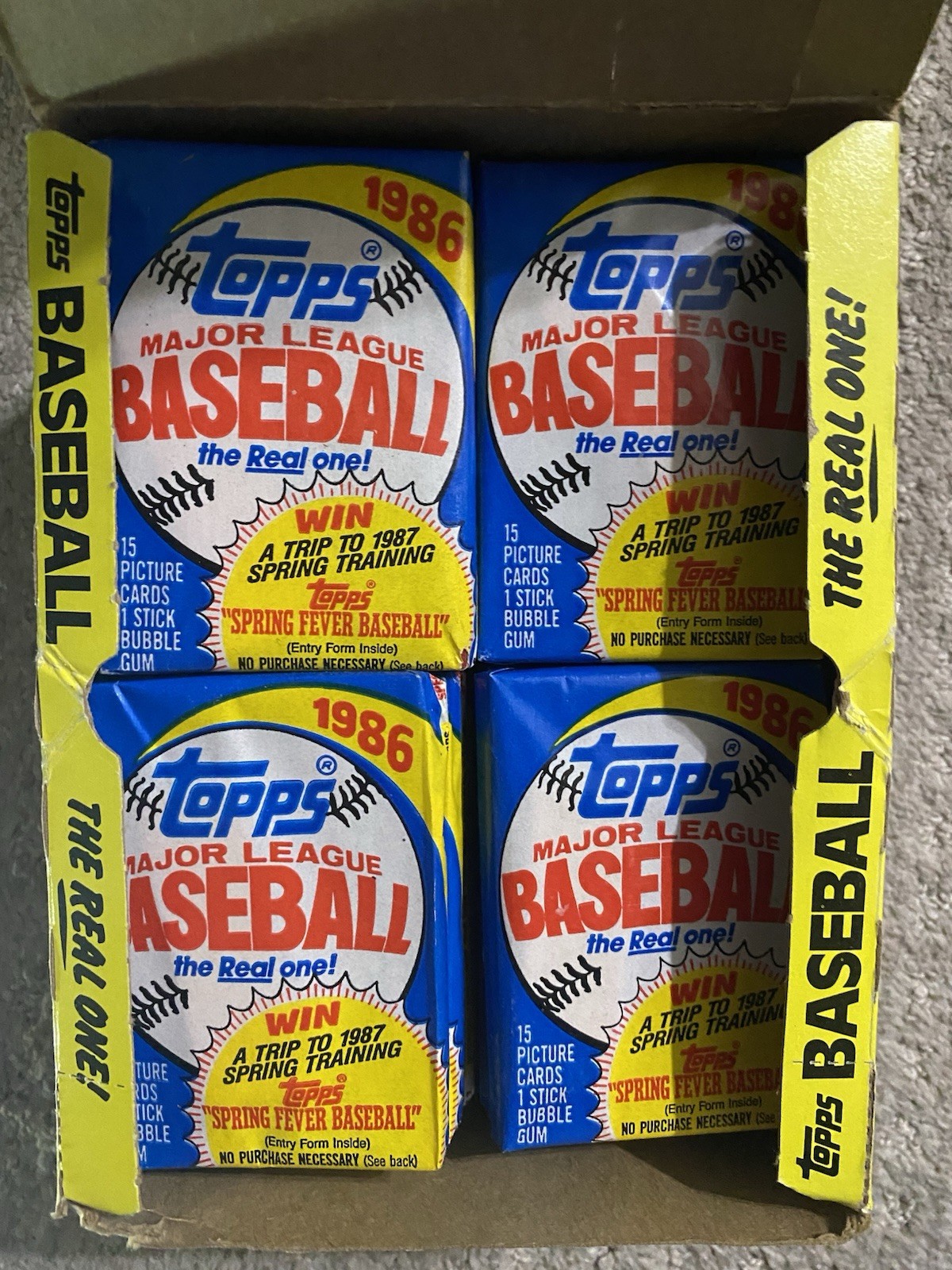 20 Lot 1981-1986 Baseball Card Packs. TOPPS, DONRUSS, Fleer. These Are Valuable