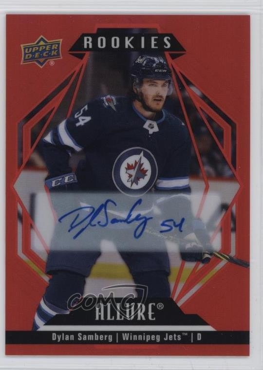 2022-23 Upper Deck Allure Rookies Red Rainbow Dylan Samberg Rookie Auto RC 1sr1