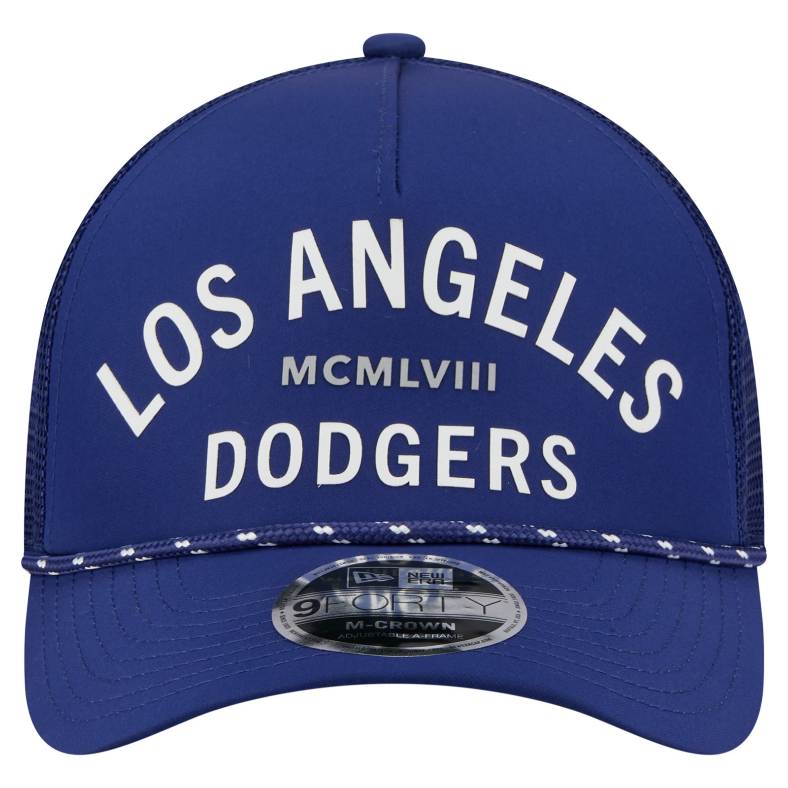 Men’s-New Era Royal Los Angeles Dodgers Minimalist 9FORTY A-Frame Adjustable