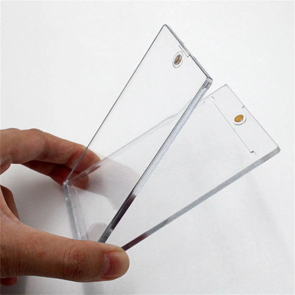 30 Pack Magnetic Trading Sports Card Holders 35pt One-Touch Hard UV Protection