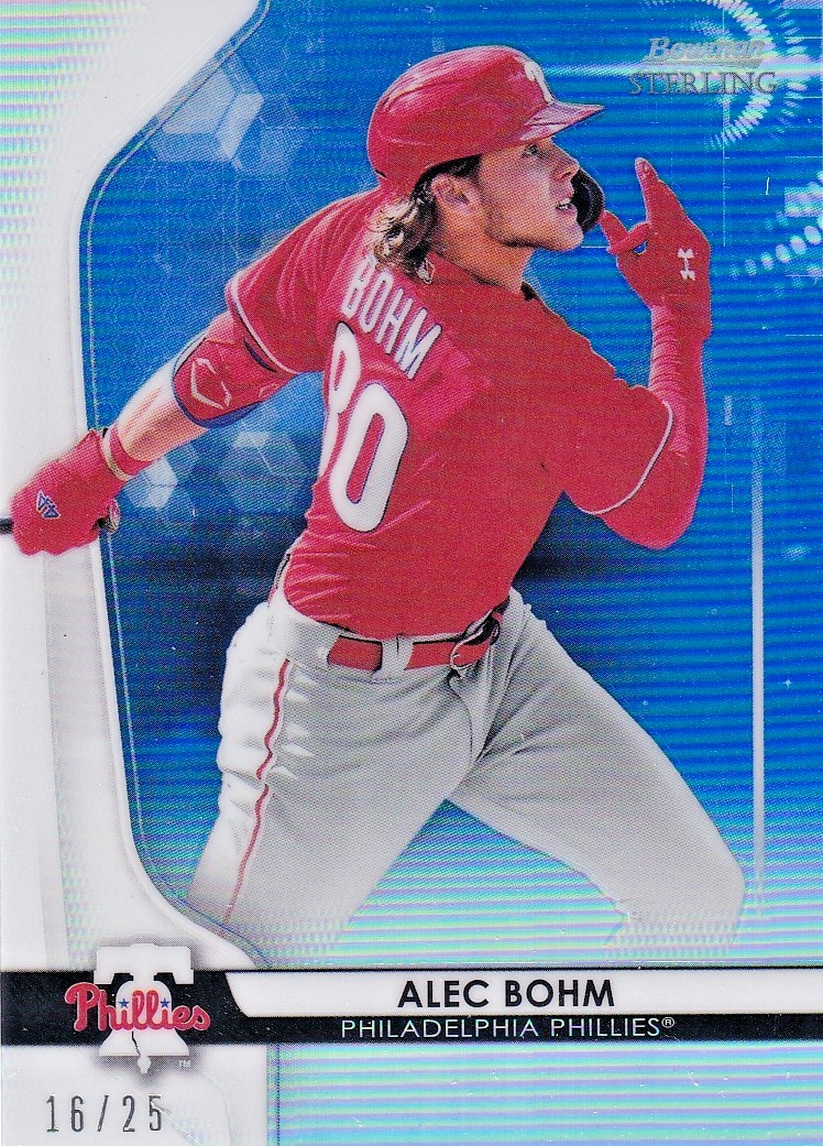 2020 Bowman Sterling – Prospects Alec Bohm #BPR-24 Blue Refractor /25 (RC)