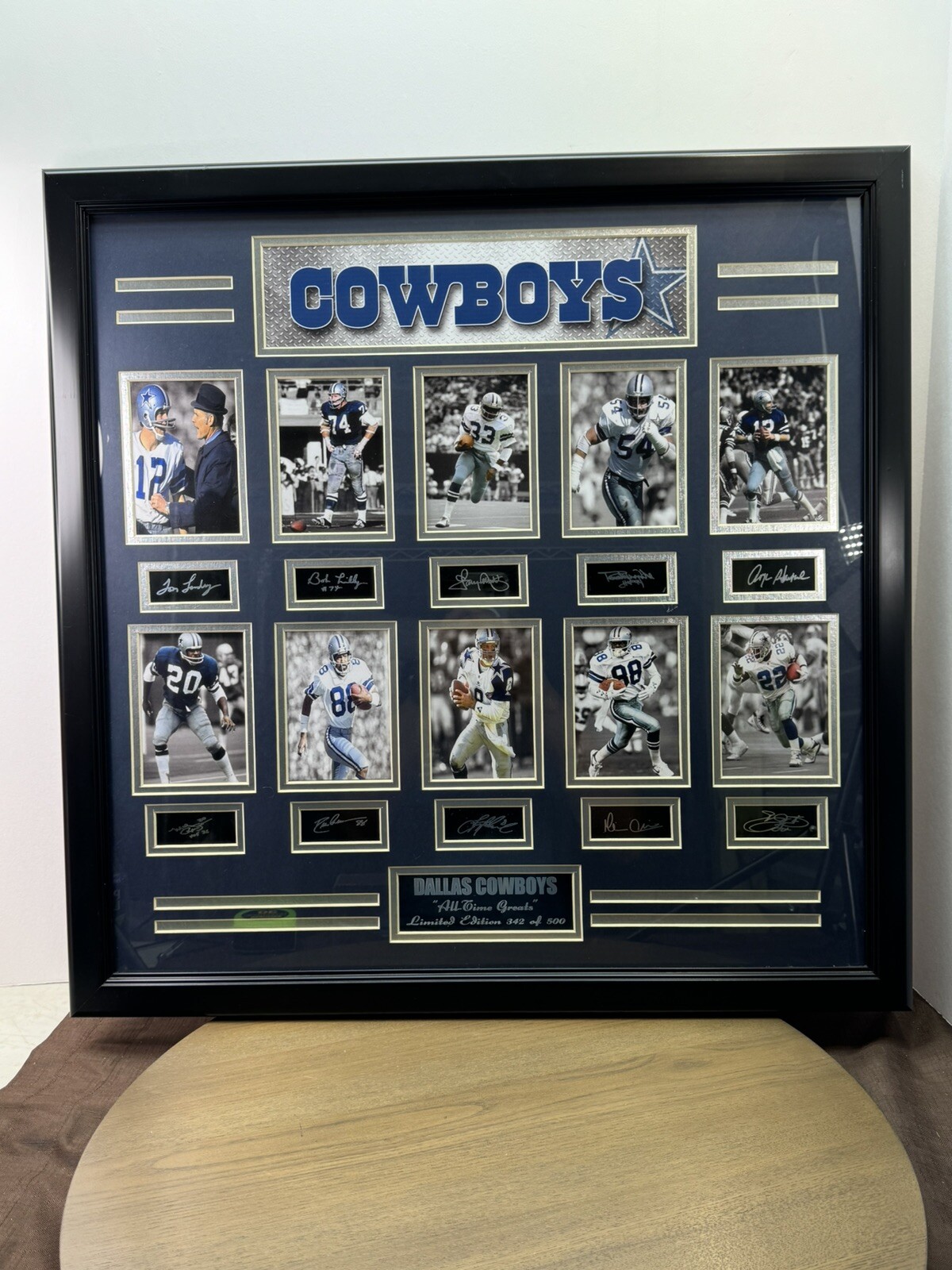 Dallas Cowboys All Time Greats Collage Limited Edition 342/500