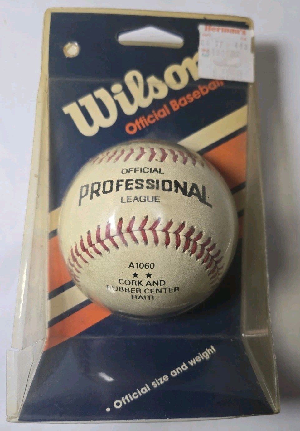 Wilson Vintage Baseball Official League Leather – New Sealed A1060
