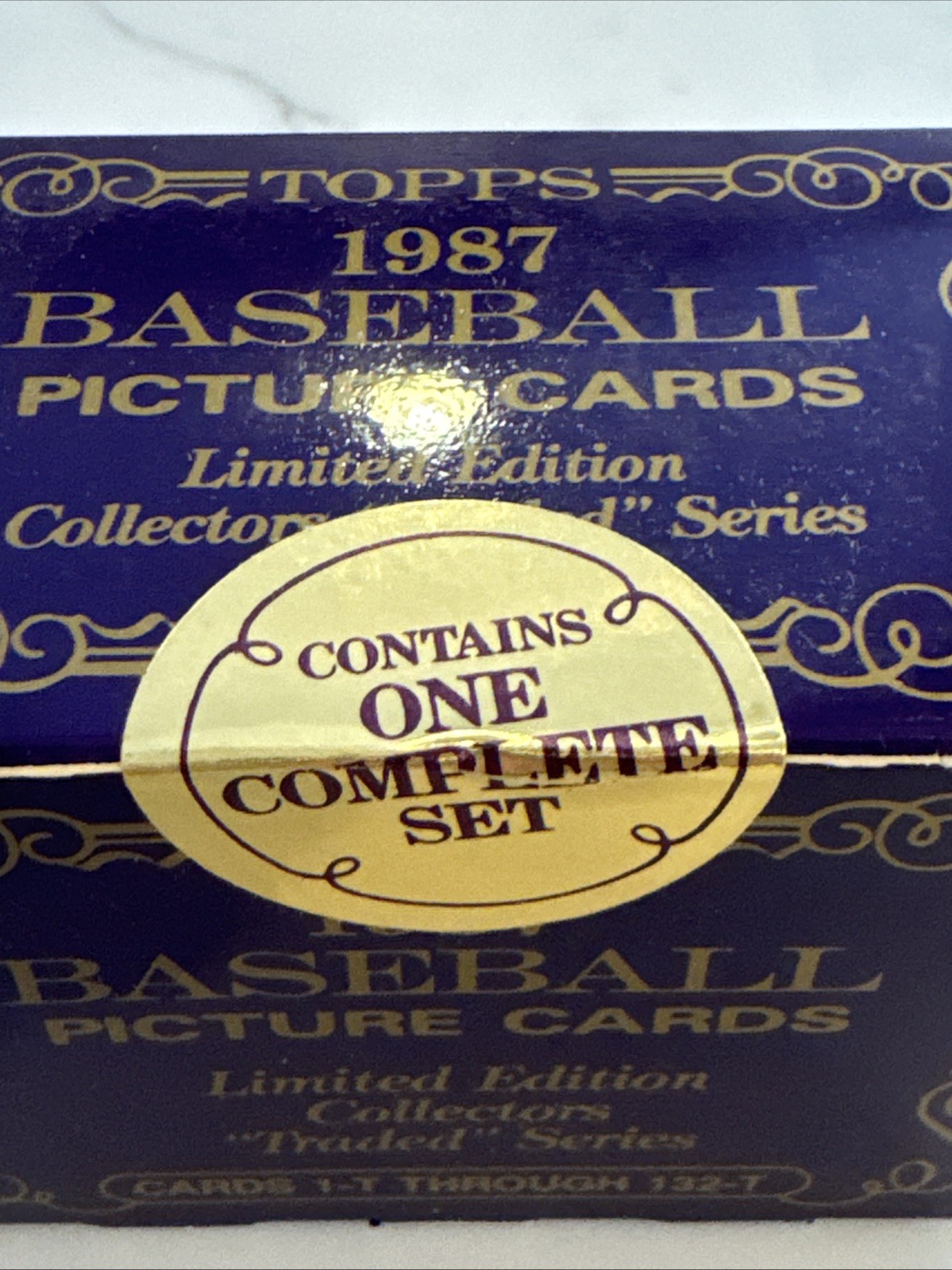 1987 Topps Tiffany Traded Baseball Set – Factory Sealed Limited- RARE!1T-132T