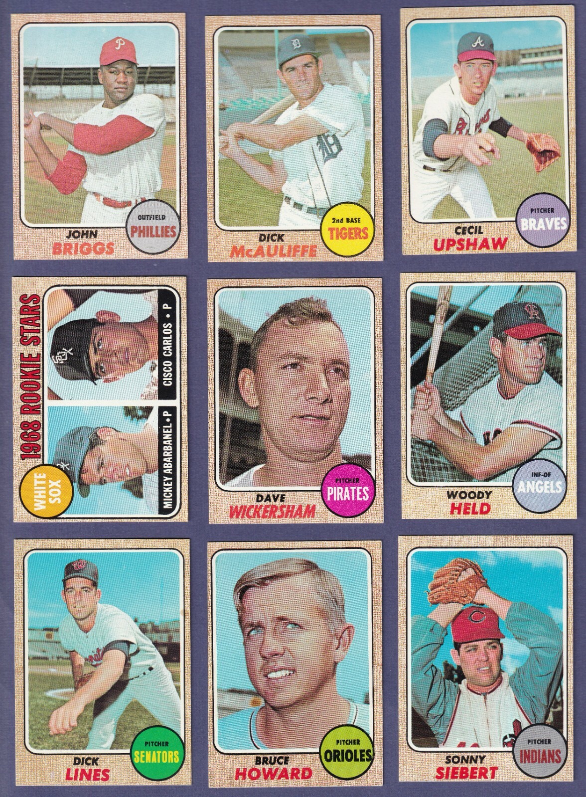 1968 Topps Baseball (284-370) * You Pick * Conditions Listed