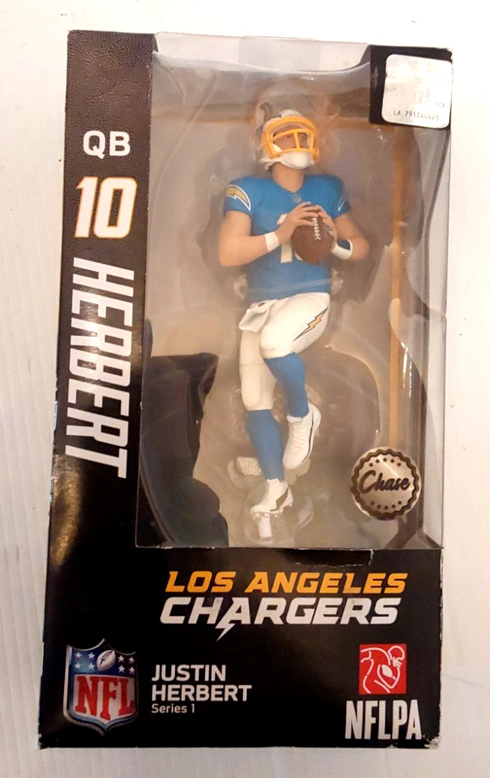 Justin Herbert Los Angeles Chargers Imports Dragon NFL Series 1 Chase Figure