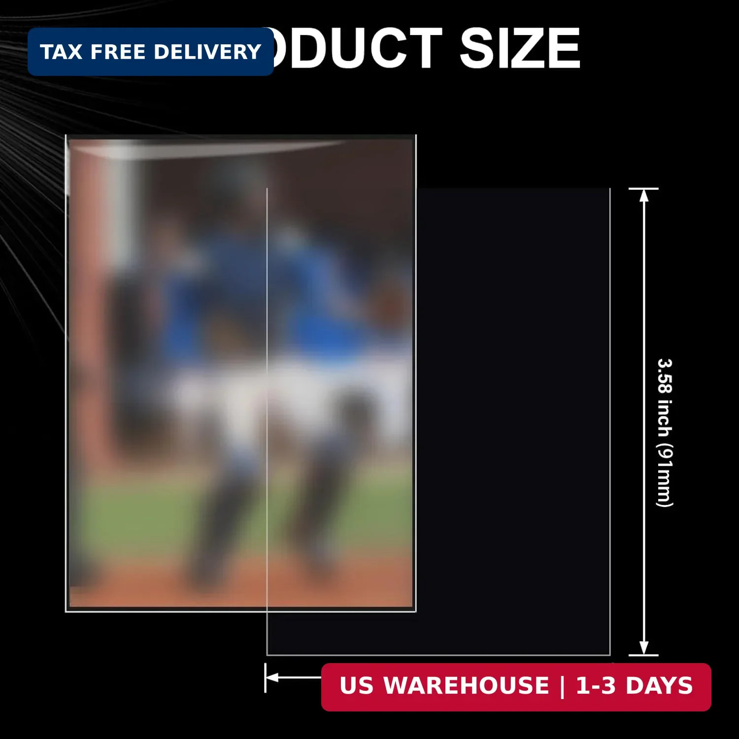 1000 Ct Trading Card Sleeves – Clear Plastic Protectors for Baseball Sports Card