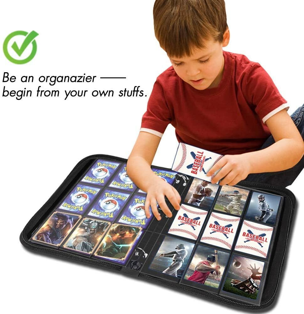900 Pockets Trading Card Binder Sleeves Baseball Card Sleeves Sleeves fit NEW