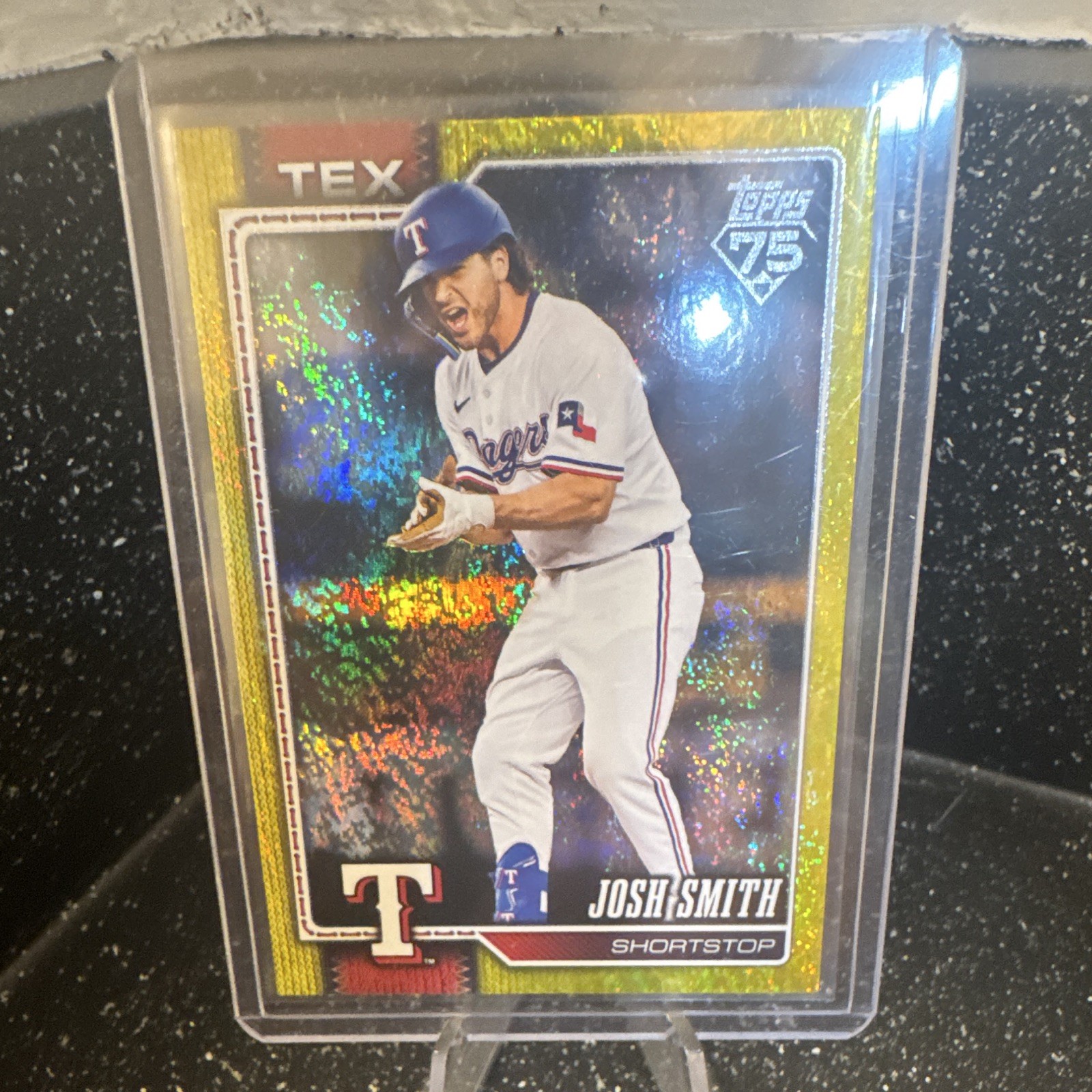 2026 Topps Series 1 Josh Smith Yellow Gold Foil /399 SP Texas Rangers #169