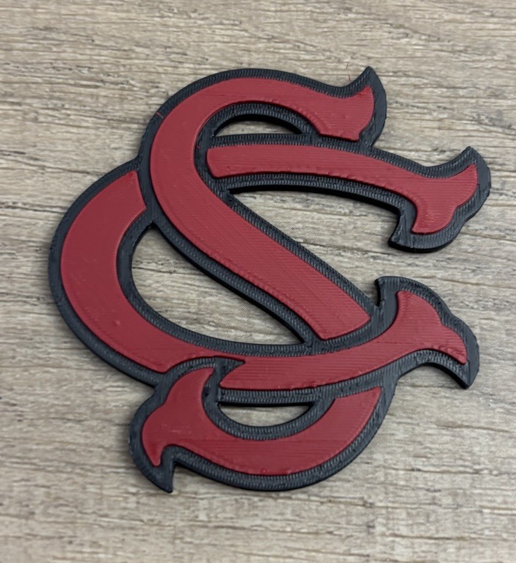 South Carolina Full Size Raised 3-D Batting Helmet Logo. 2” Tall. See Details!