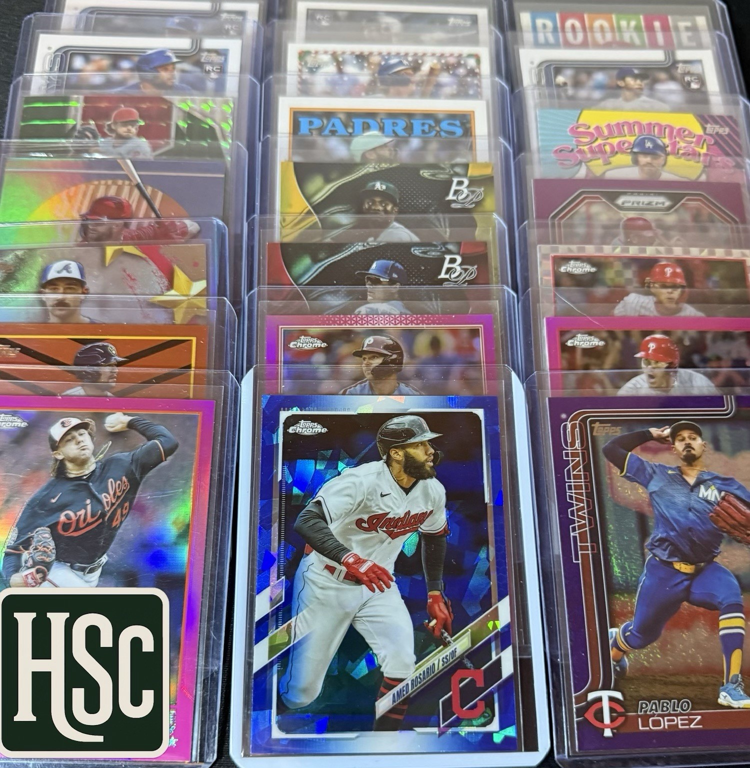 Baseball MLB – 200 Card Lot – Rookies, Parallels, Memorabilia, Autos, Numbered