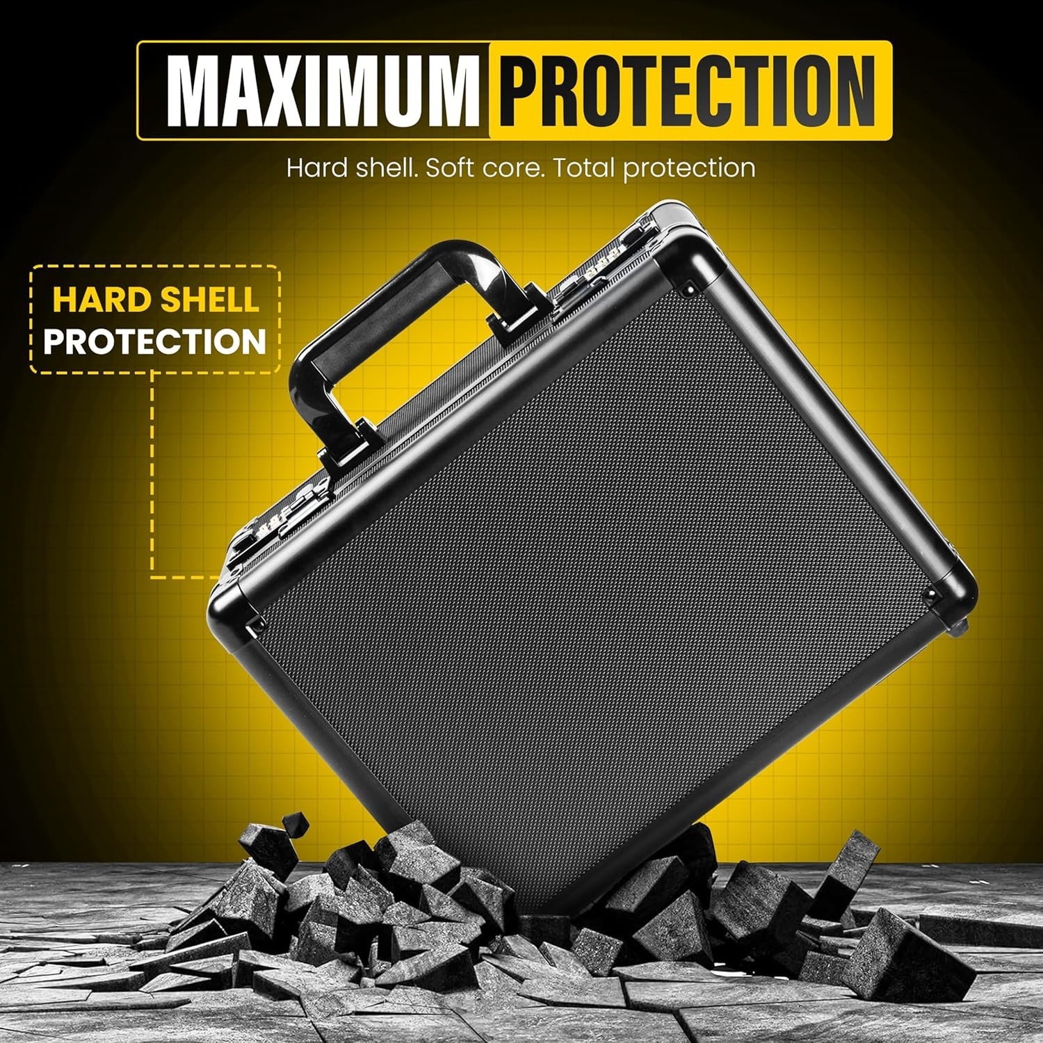 Waterproof Graded Card Storage Box with Combination Lock – 14″L x 10″W.