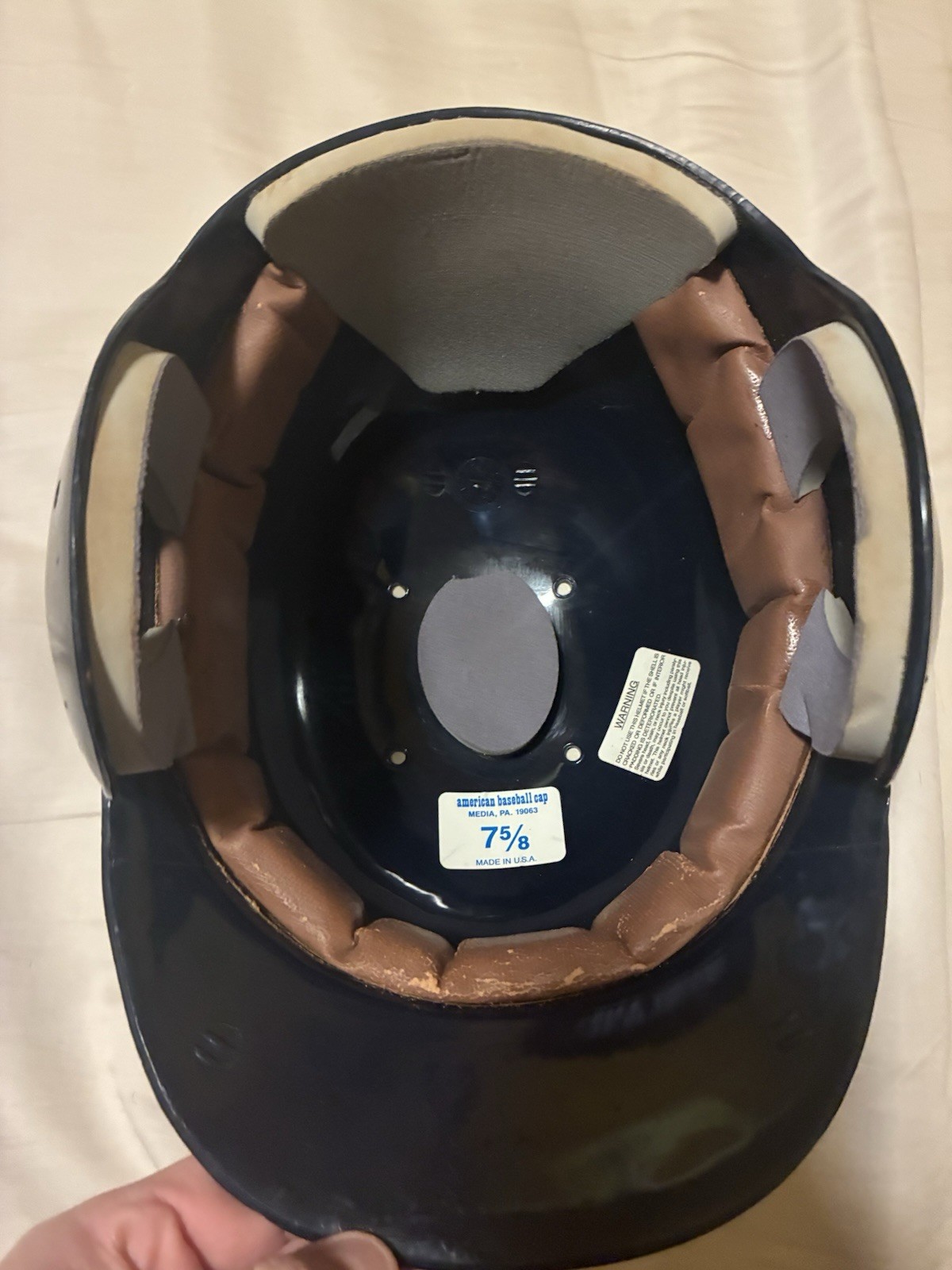 Vintage Cleveland Indians Batting Helmet ABC Double Flap Team Used Official MLB