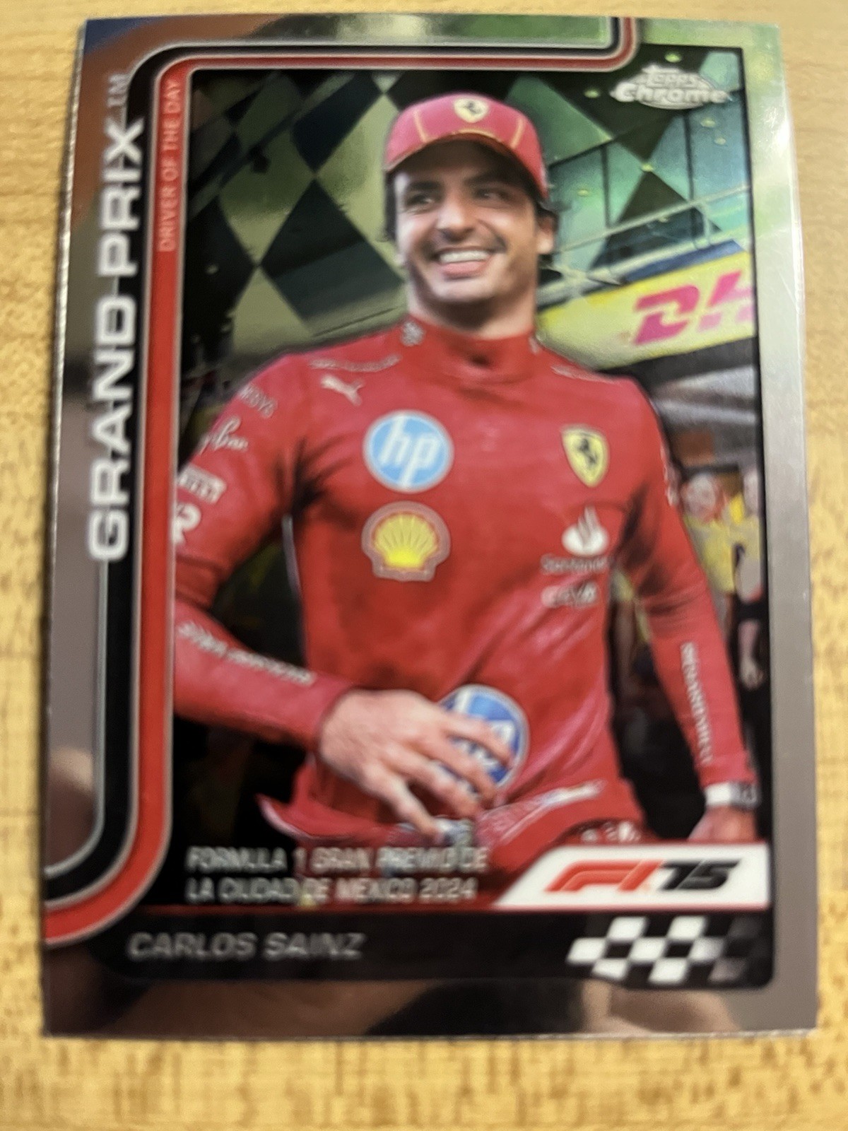 Carlos Sainz 2025 F1 Topps Chrome Card #141