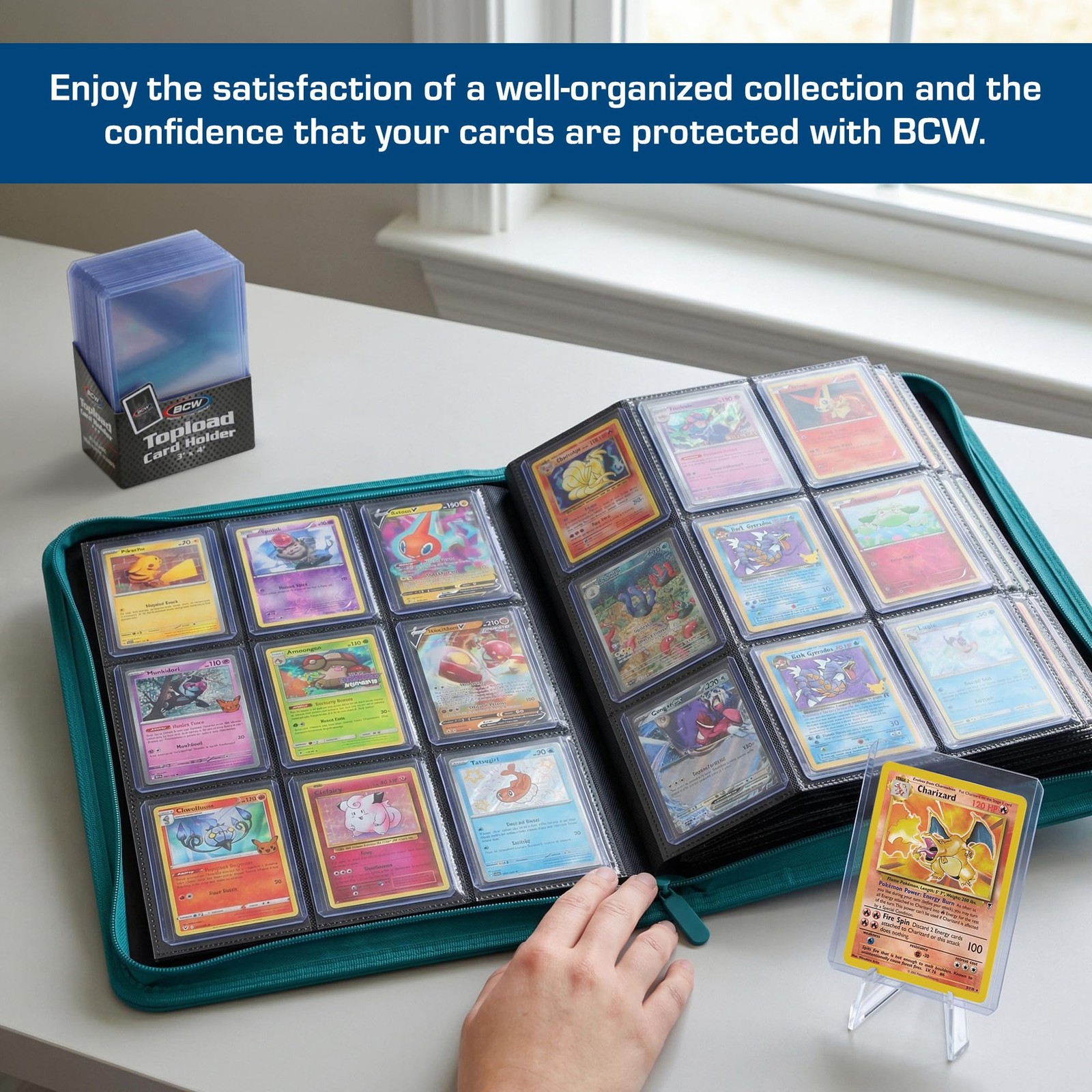 3×4 Topload Card Holder – Standard – 25ct | Rigid PVC Trading Card Protection